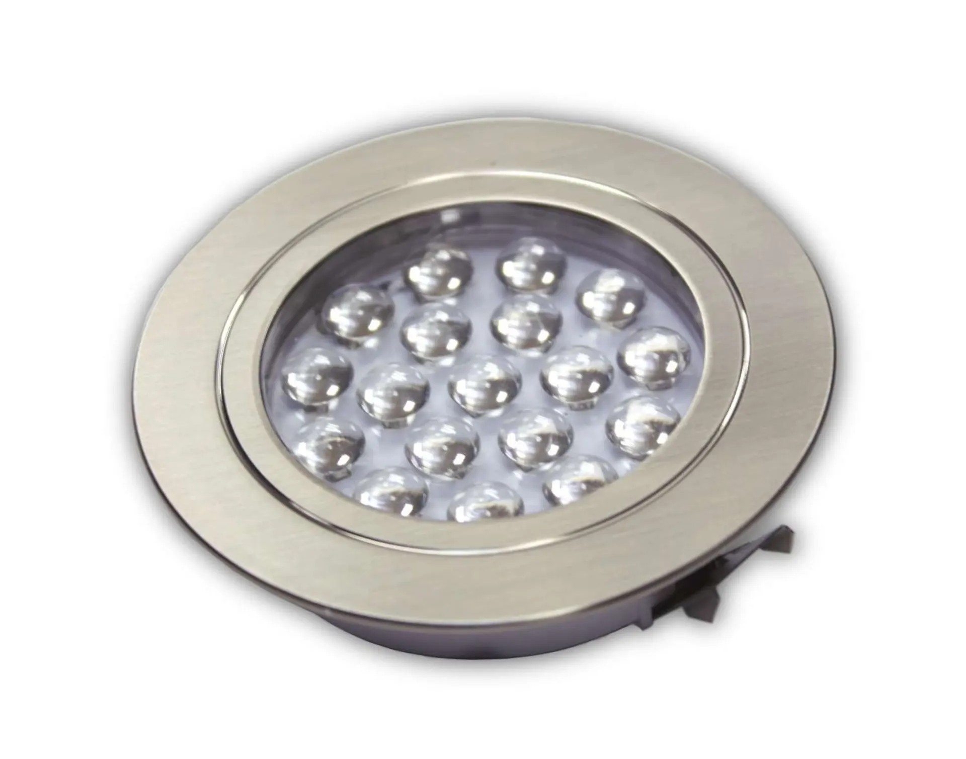 Dimatec spot encastrable LED 1,2 watt nickel brossé