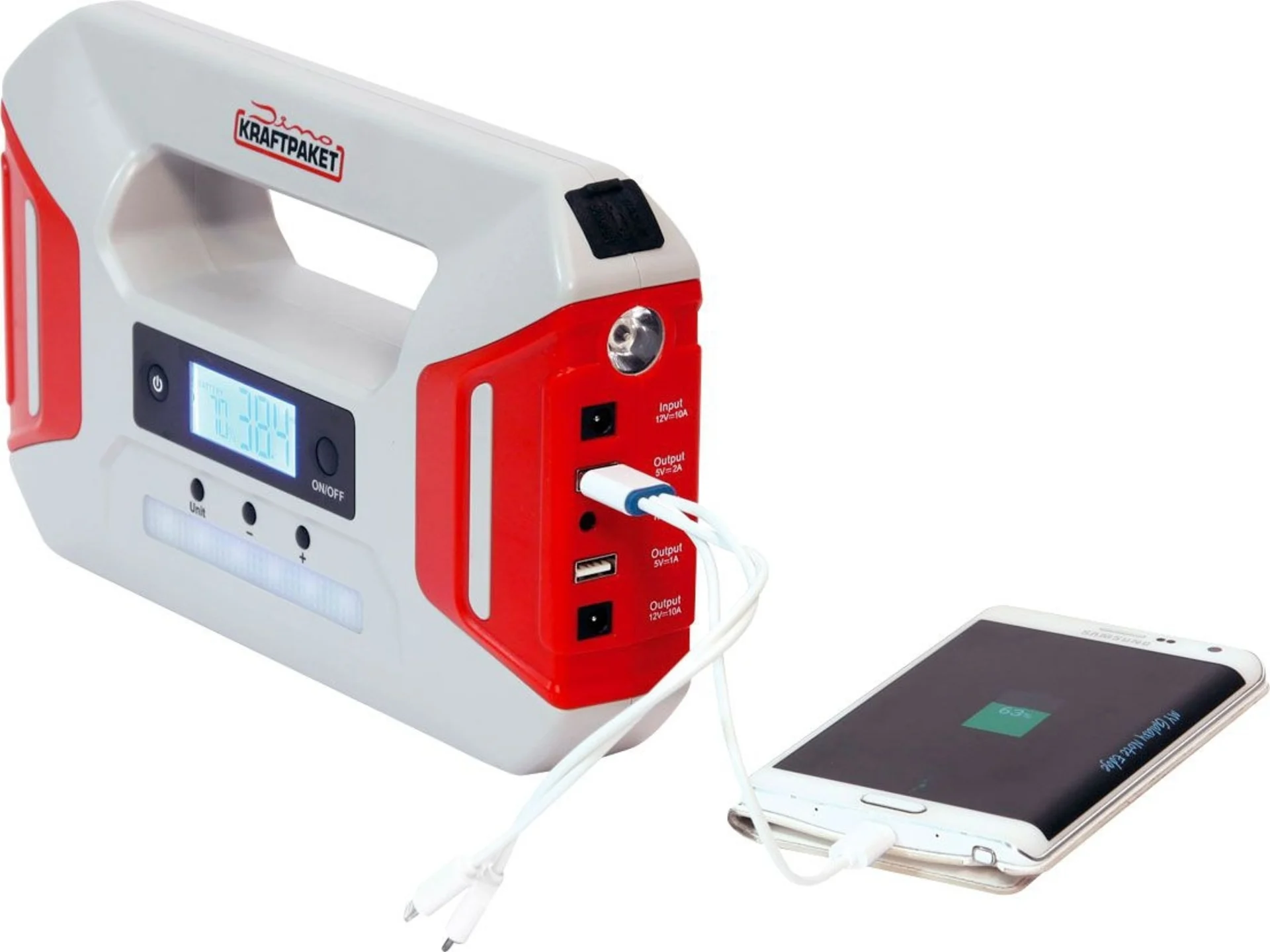 Dino Kraftpaket Démarreur / Jumpstarter 12 V / 600 A