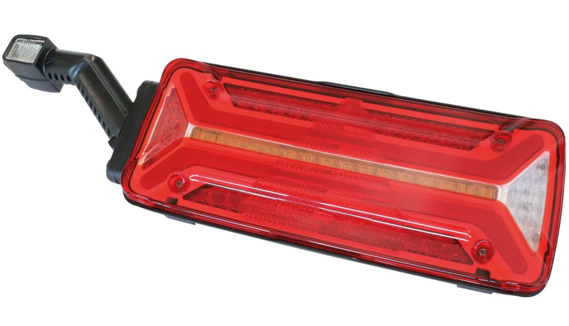 Aspöck - LED-Schlussl. Eco LED II 12/24V links 360x146x45mm, 7-Pol AMP DIN 72585 /4x2Pol