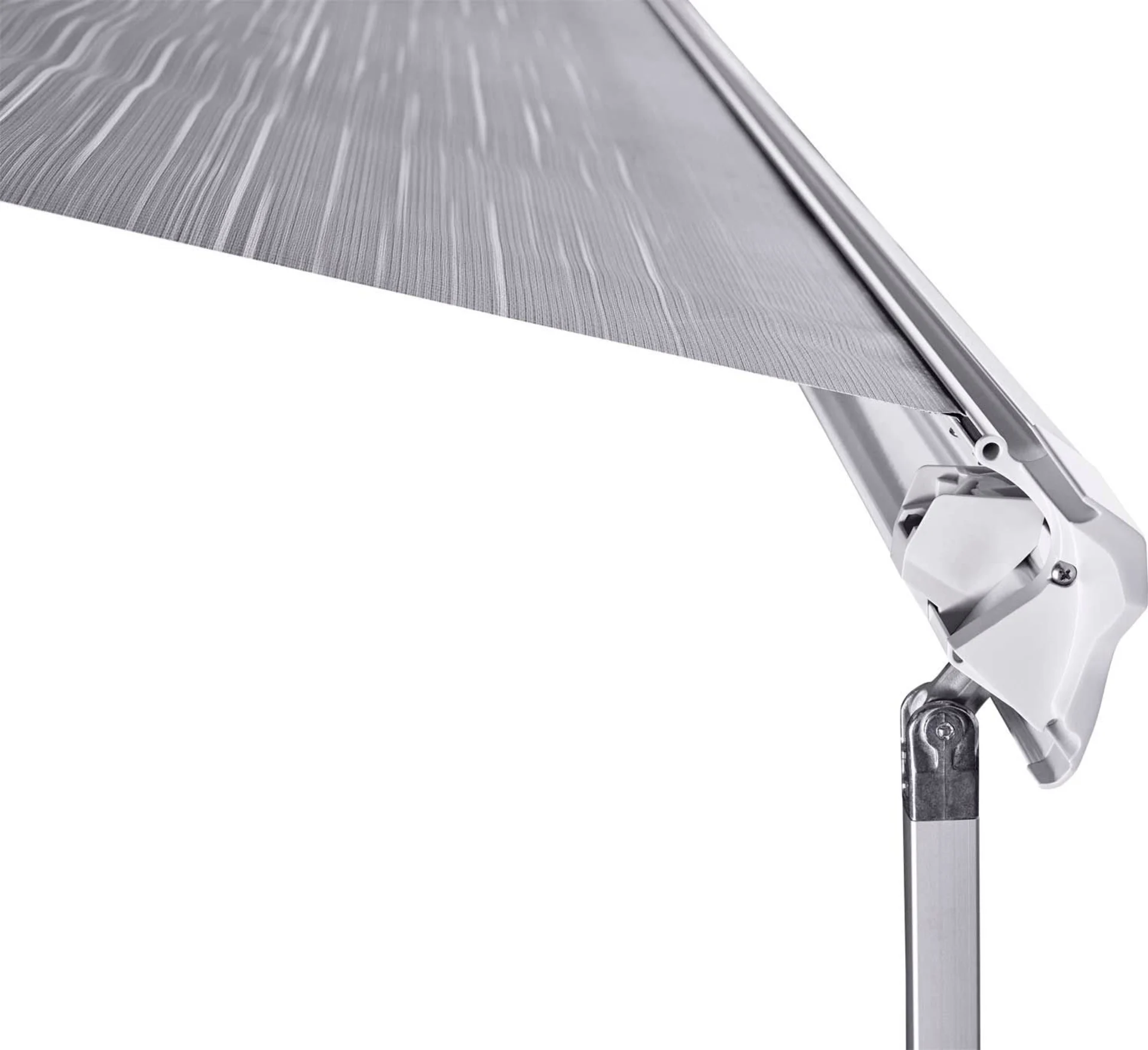 Thule Omnistor 6300 Dachmarkise Gehäusefarbe Eloxiert Tuchfarbe Mystic Grey 3,75 m