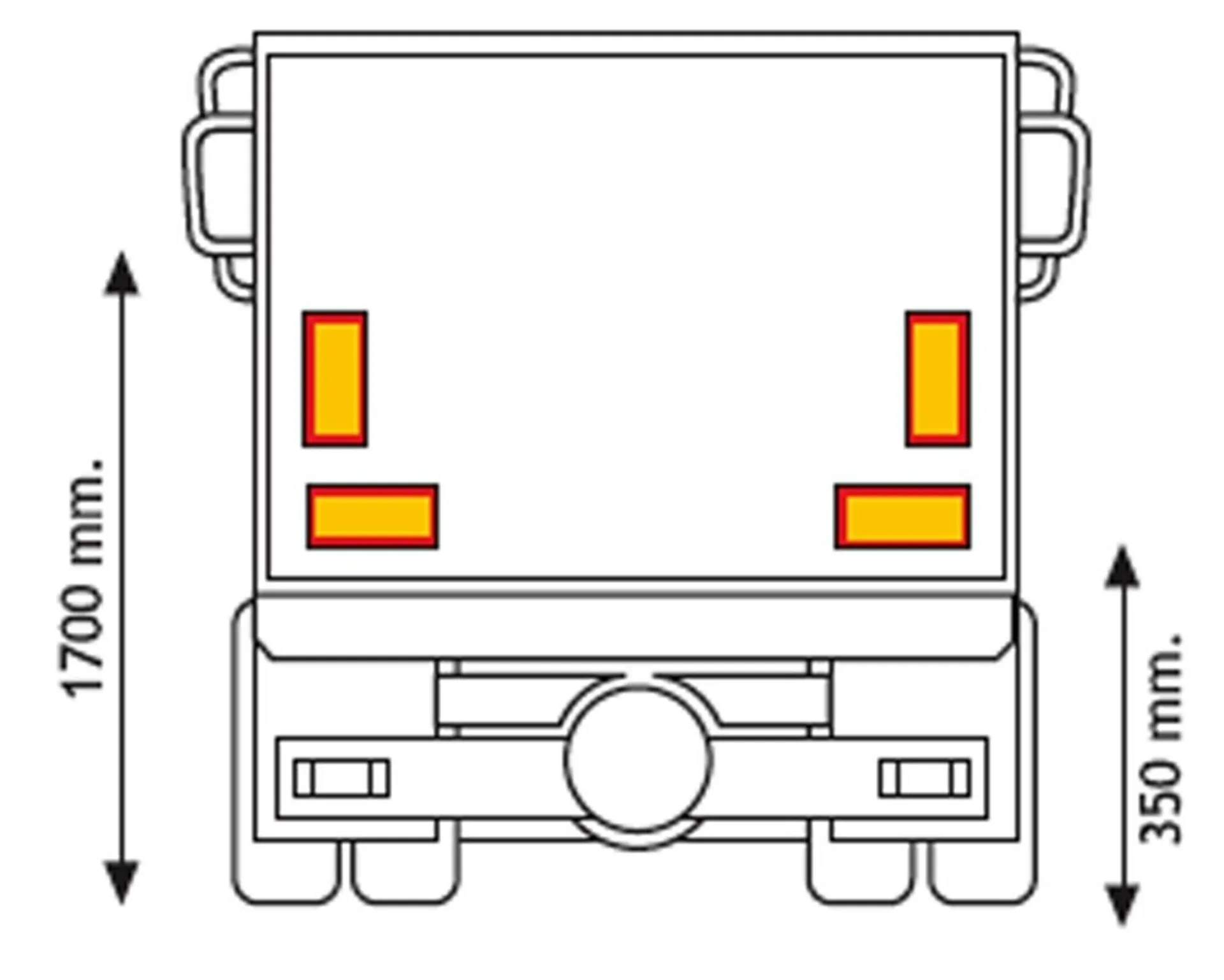 4 Folien für Anhänger selbstklebend 285 x 196 mm / ECE 70.01