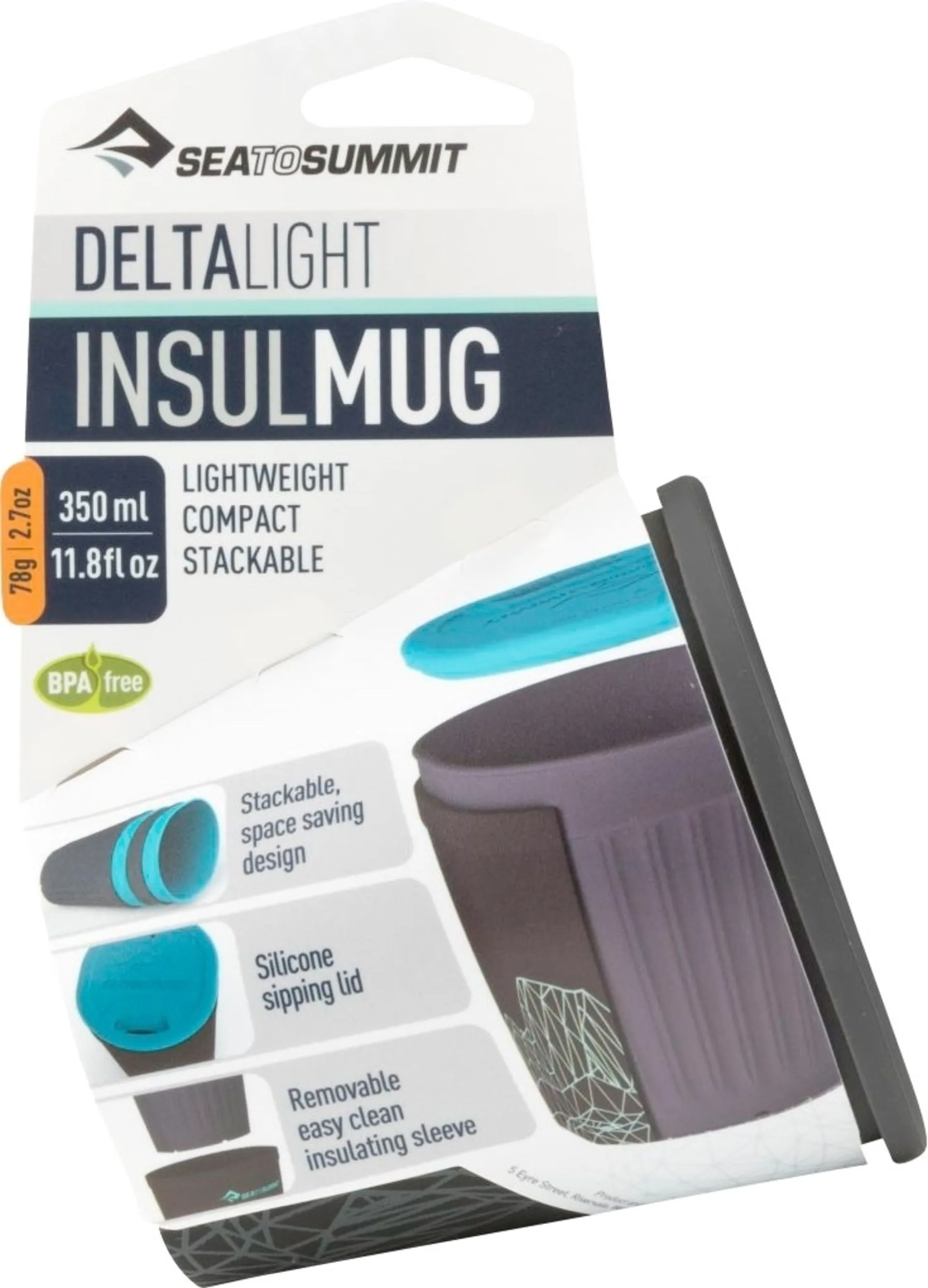 Sea to Summit Delta Light Insul Mug Becher 350 ml Grau Sea to Summit Delta Light Insul Mug Becher 350 ml Grau