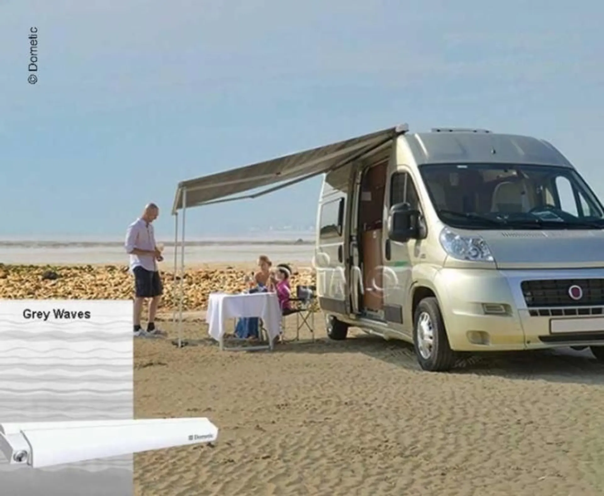 Perfect Roof 2000 *3,25 Gehäuse weiss Tuch:Grey Wa