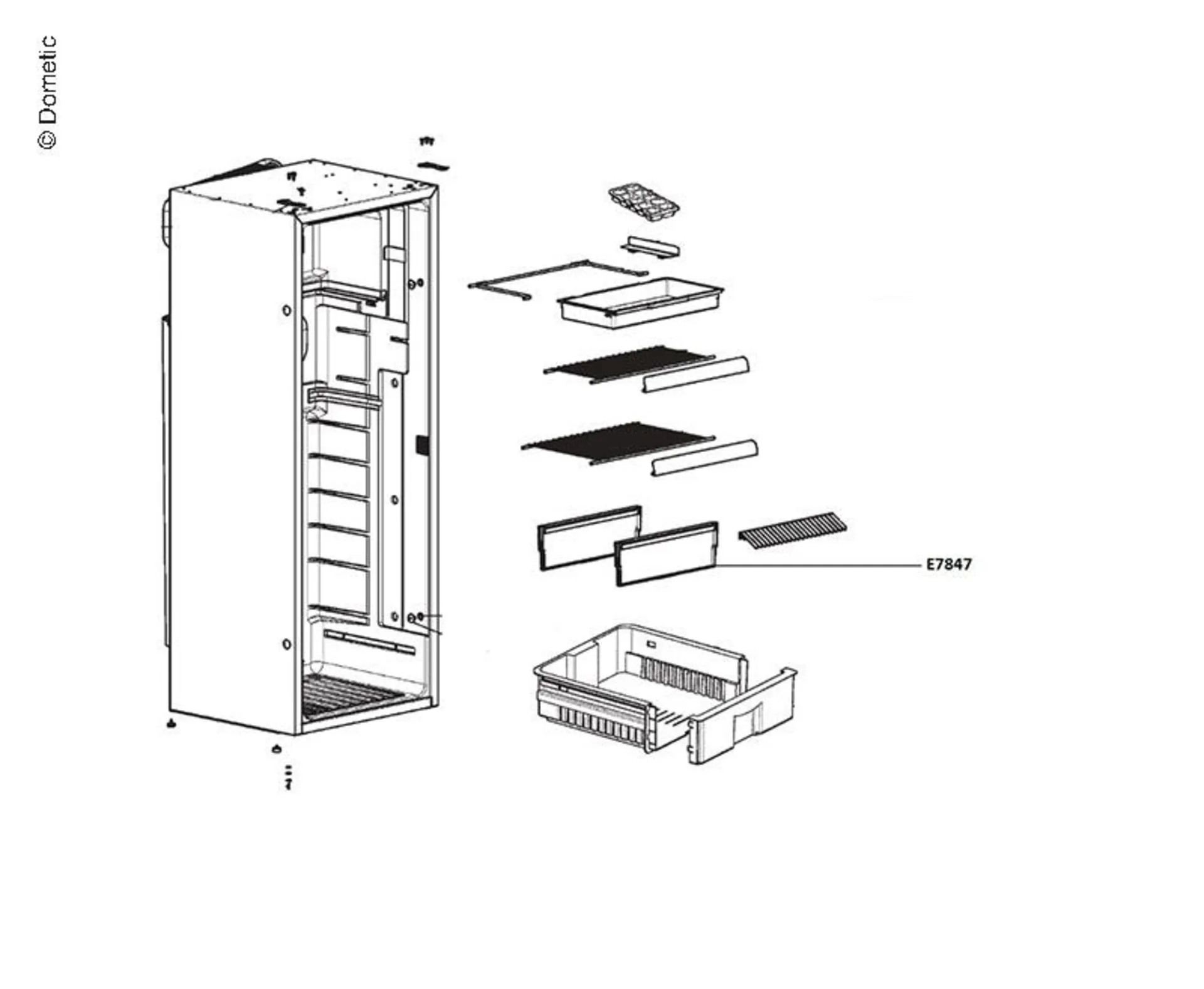 Gemüseschale mit Teiler für Kühlschrank RML943X