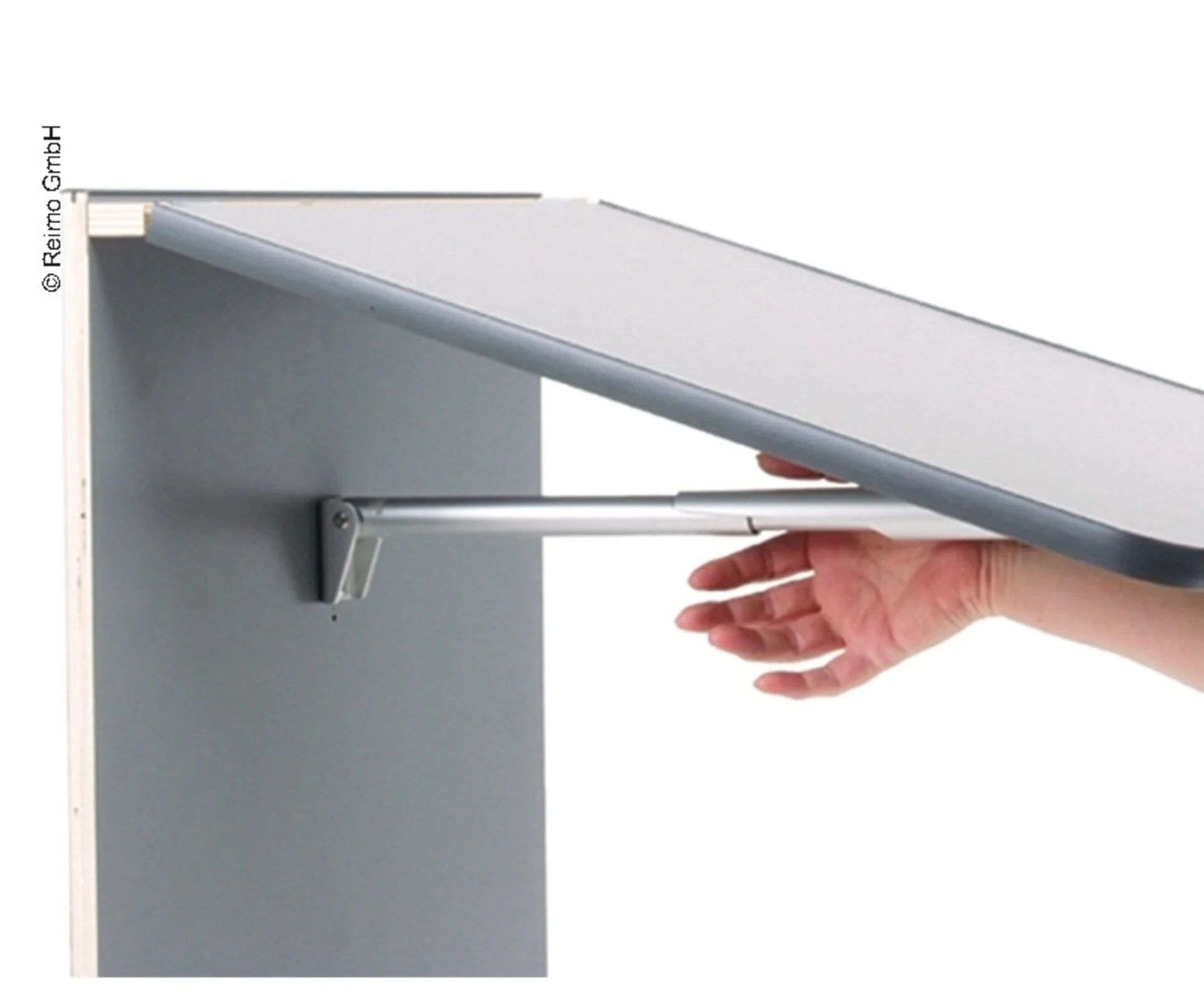 Tischplatte abklappbar, Länge: 150mm, Aluminium silber eloxiert