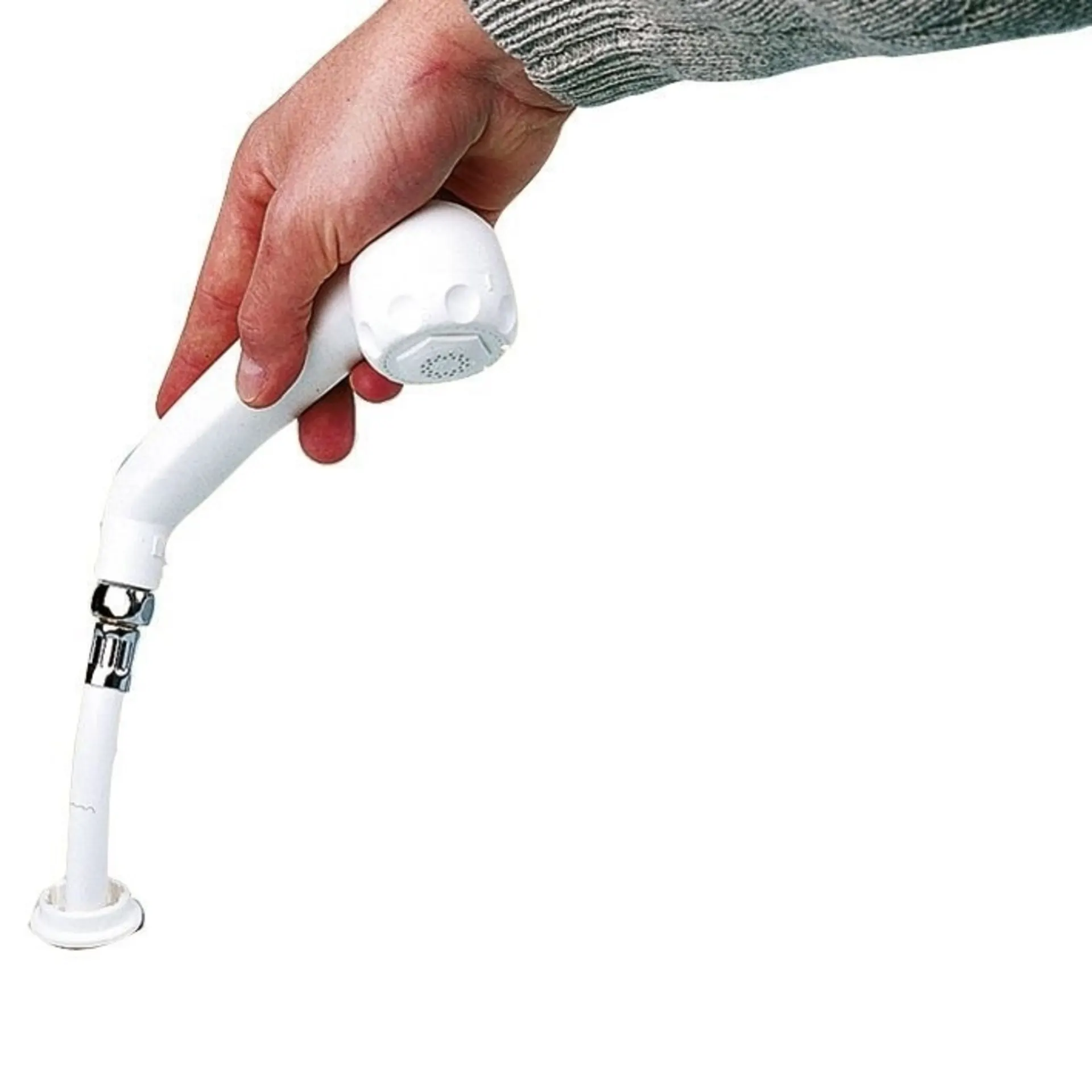 Set de douche blanc, tuyau de 1,5 mètre