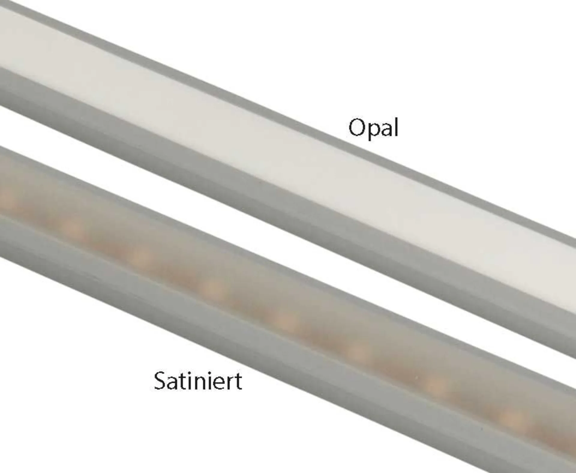 Carbest Aluminium-Profil für LED-Bänder, Länge 1.5m, flach - für Beleuchtungs-Highlights
