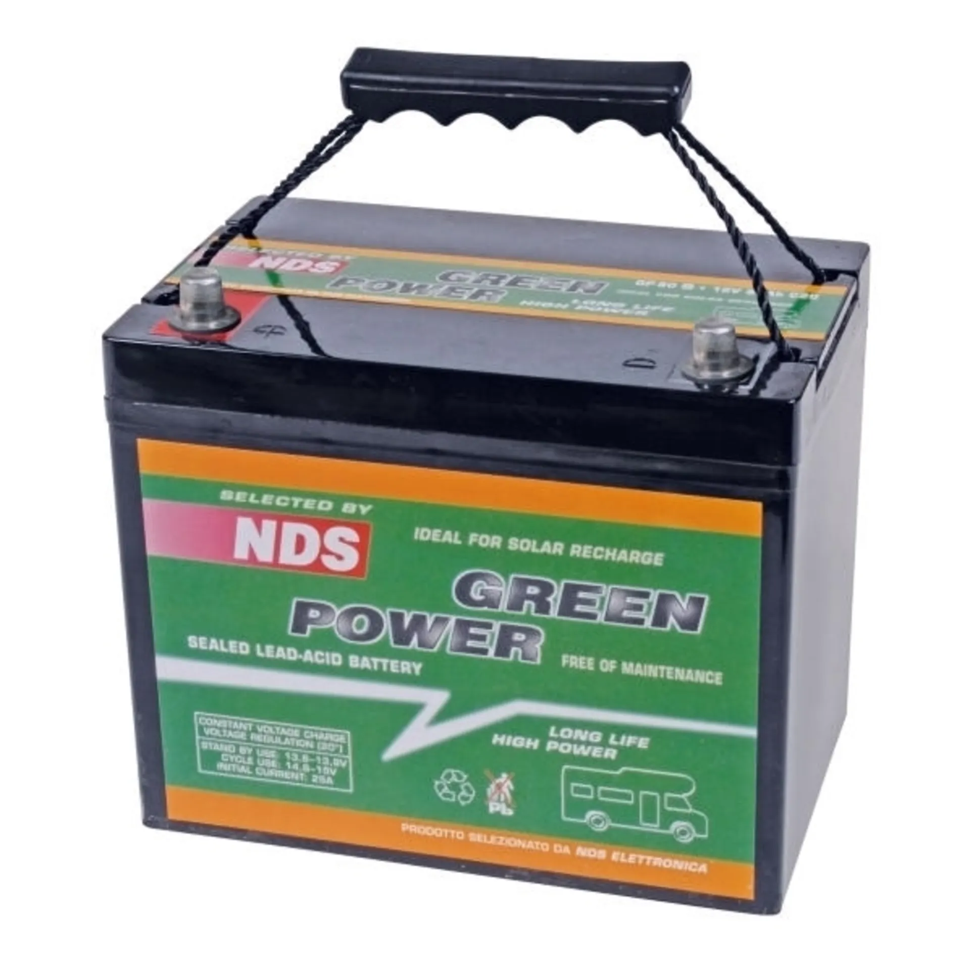 Batterie AGM Green Power 80Ah - Batterie solaire et d'alimentation pour l'intérieur