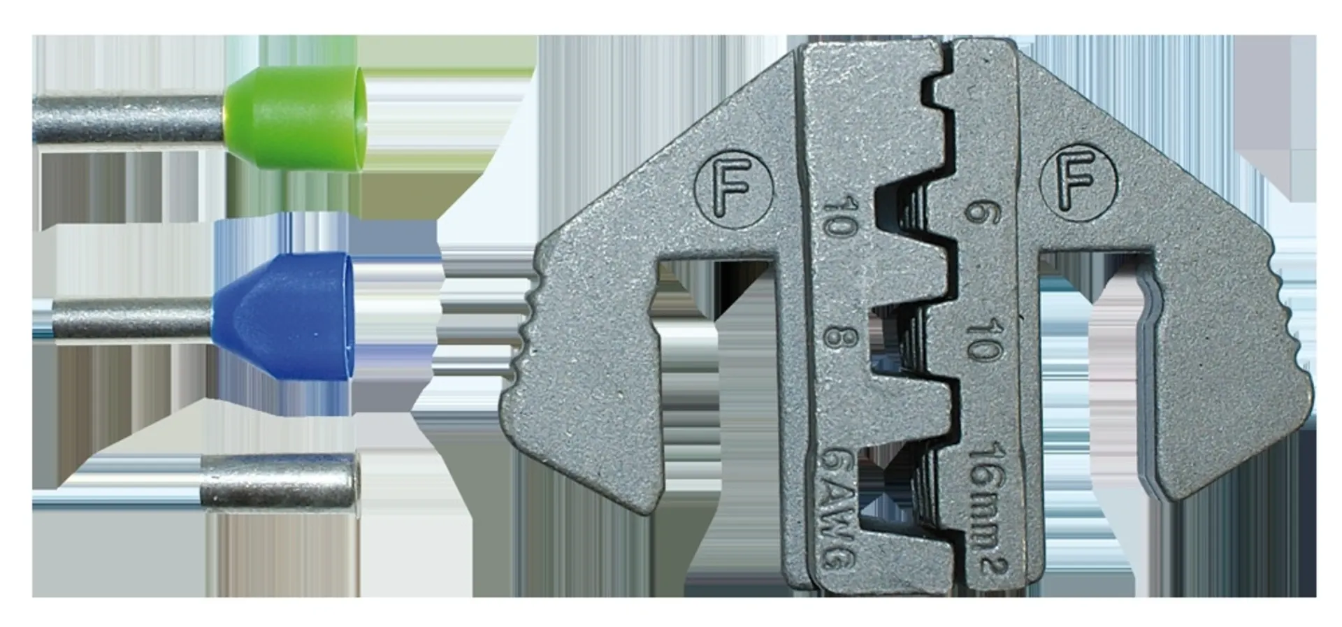 Rätschen-Presszange Set mit 5 Pressformen mit auswechselbaren Pressformen