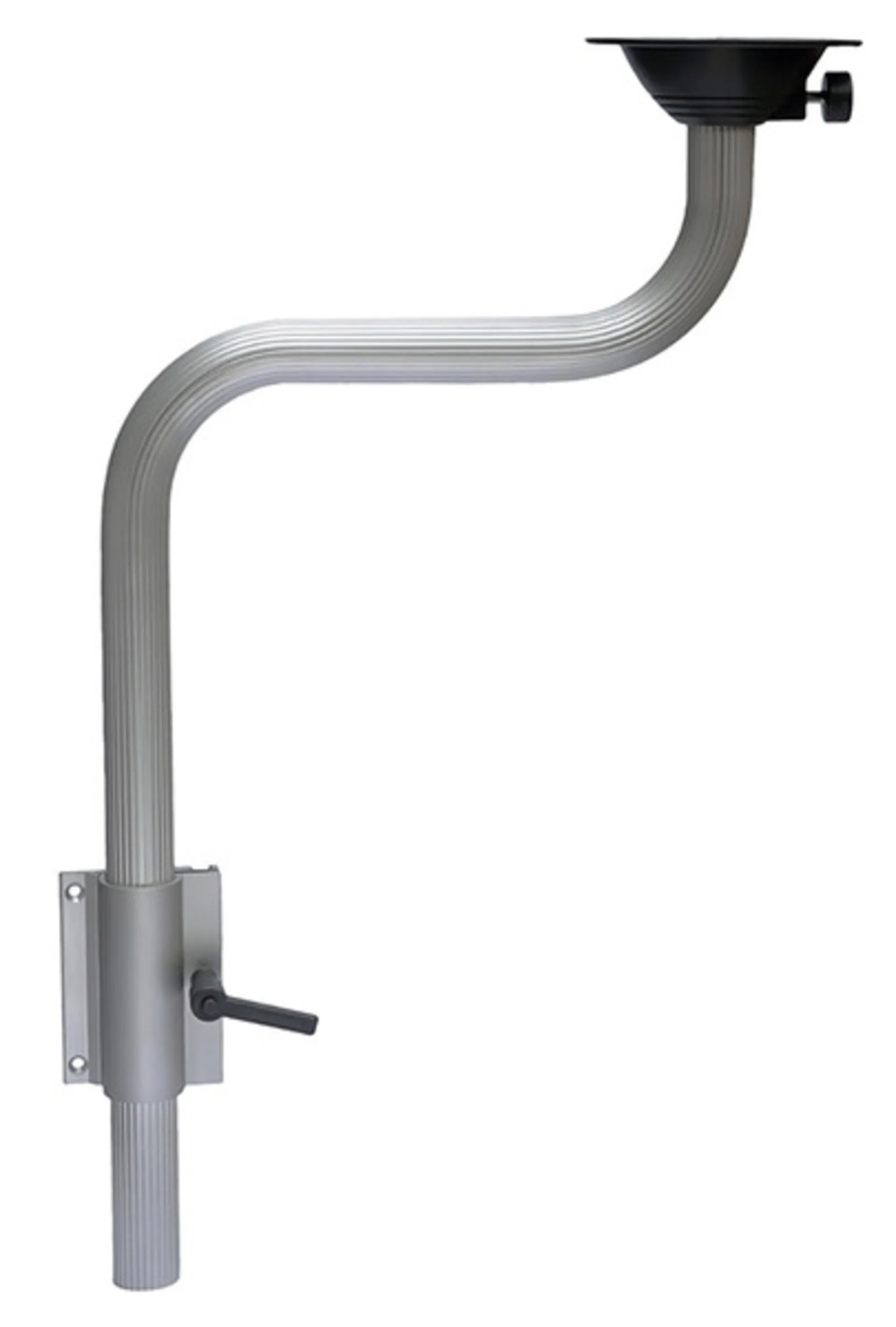 Piètement de table pivotant en aluminium de 74 cm de hauteur et plateau rond de 160 mm