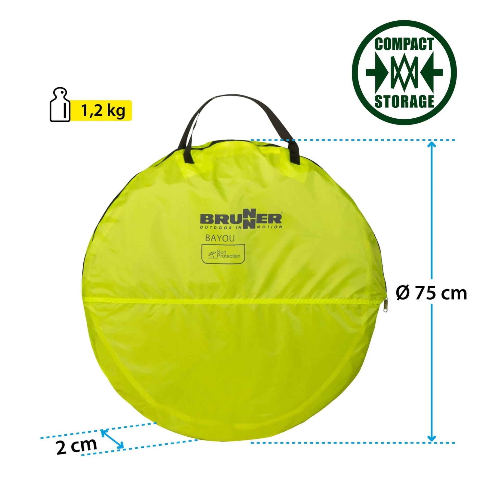 Brunner Bayou tente de plage verte