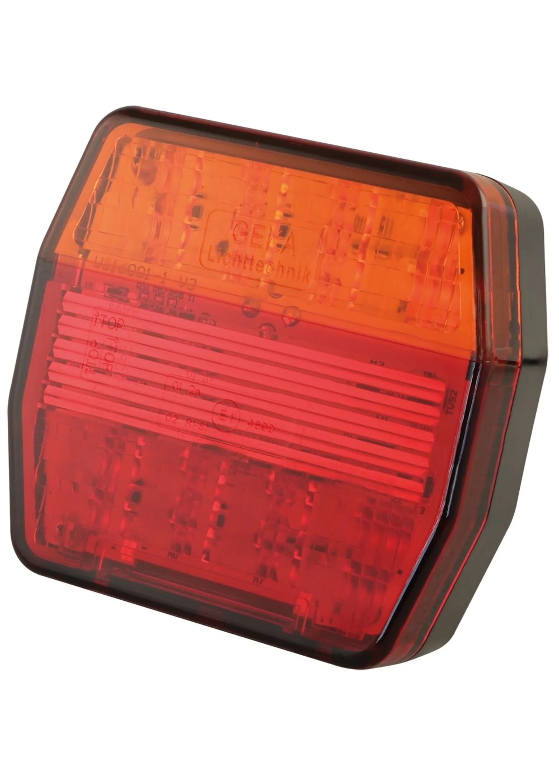 GEKA LED-Schlussleuchte mit Blinkerausfallkontrolle links 95 x 92 mm, 12 V, links (Stecker gelb) GEKA LED-Schlussleuchte mit Blinkerausfallkontrolle links 95 x 92 mm, 12 V, links (Stecker gelb)