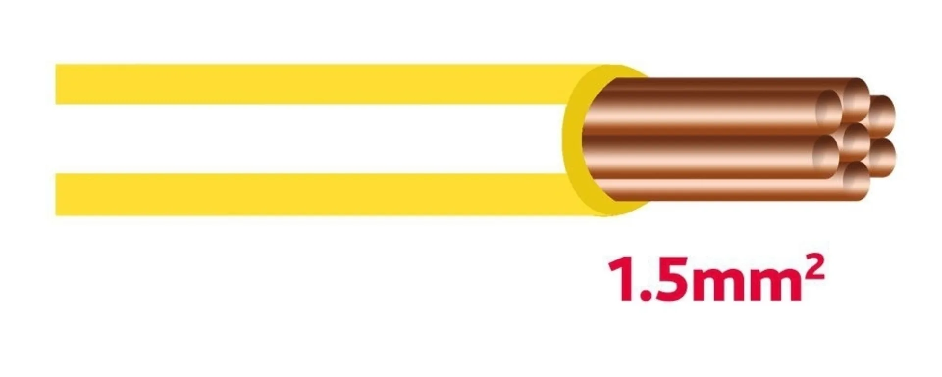 AYL Autolichtkabel 1.5mm2 gelb-weiss