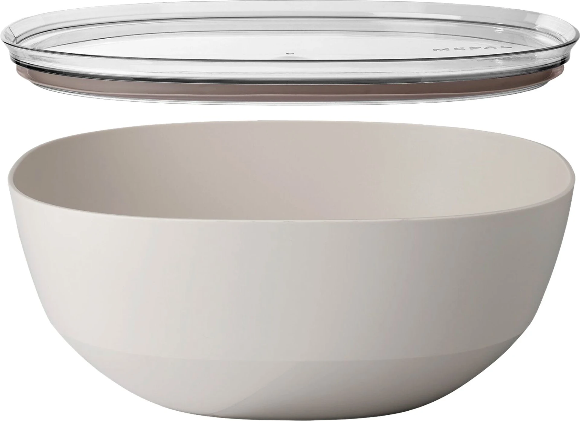 Mepal Silueta Servierschale mit Deckel 5000 ml Nordic white