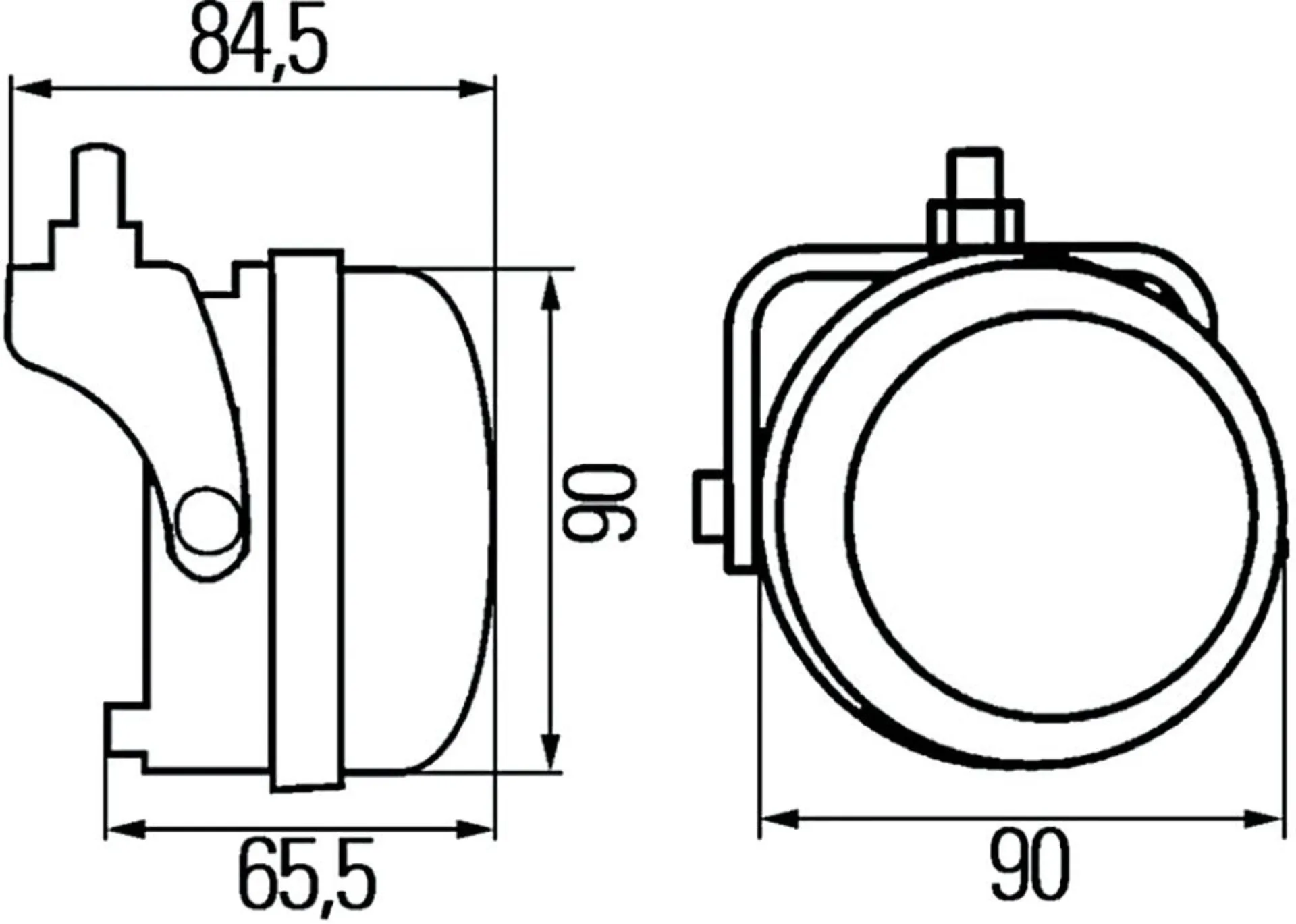 Hella - LED-Tagfahrleuchten-Set rund ø 90mm
