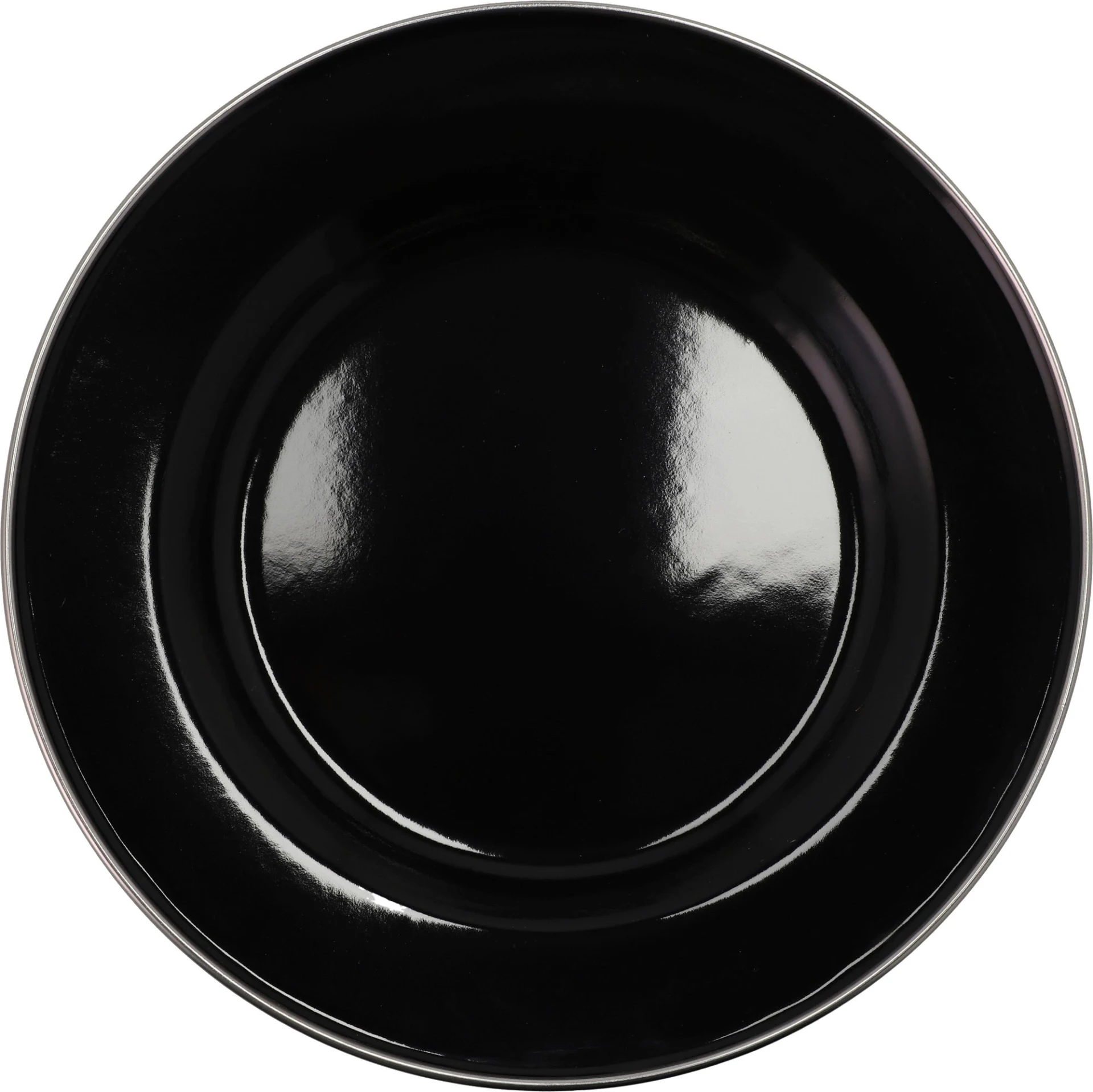Camplife Emaille Teller Ø 22 cm schwarz