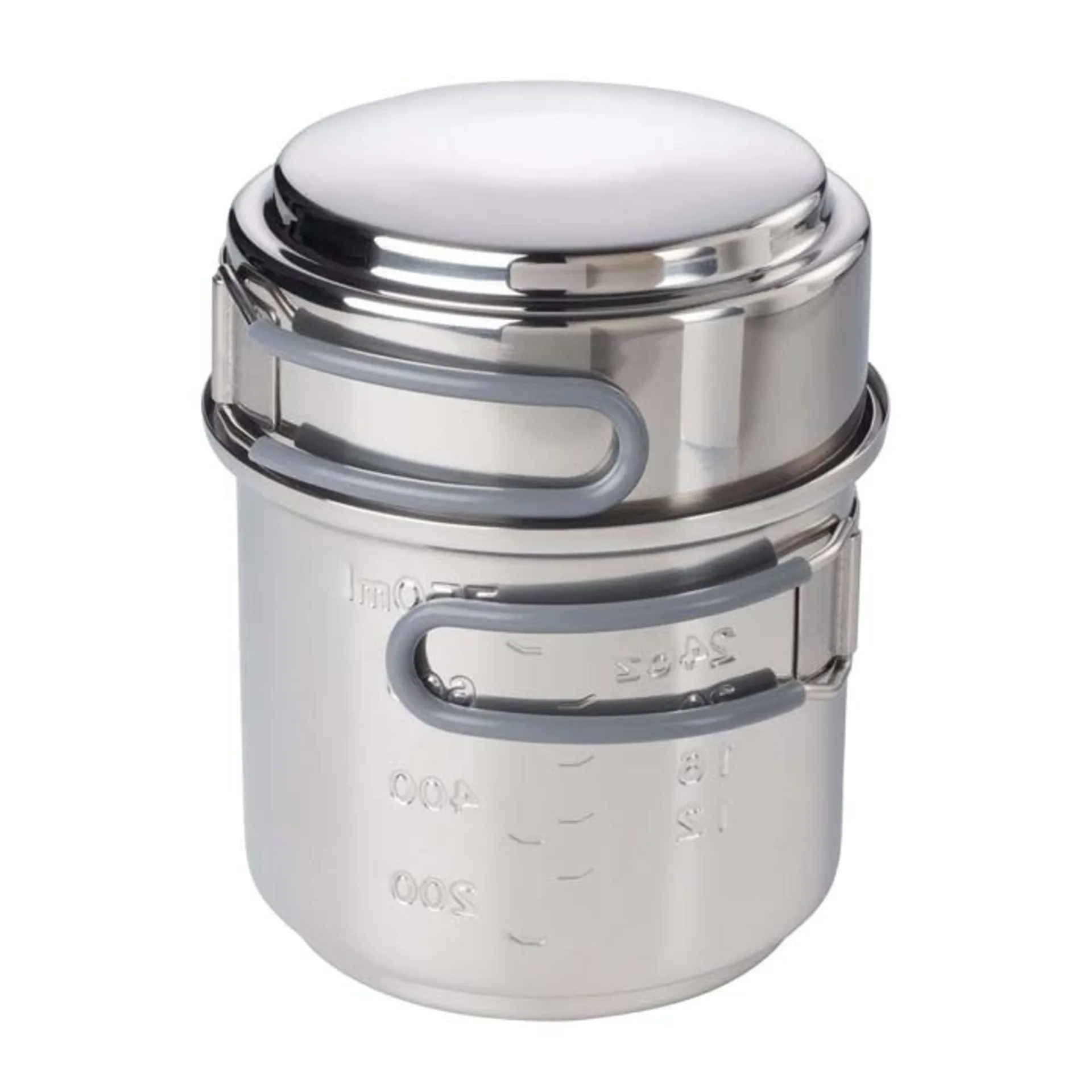 Esbit Spiritus-Kochset, 470 ml / 985 ml 18/8 Edelstahl Esbit Spiritus-Kochset, 470 ml / 985 ml 18/8 Edelstahl