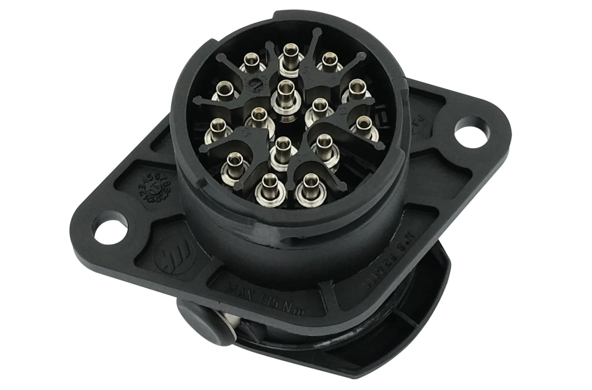 15-pol. LKW-Dose 24V, ADR/GGVS Crimpkontakte, Kabel-ø: 13.0-15.5mm 15-pol. LKW-Dose 24V, ADR/GGVS Crimpkontakte, Kabel-ø: 13.0-15.5mm