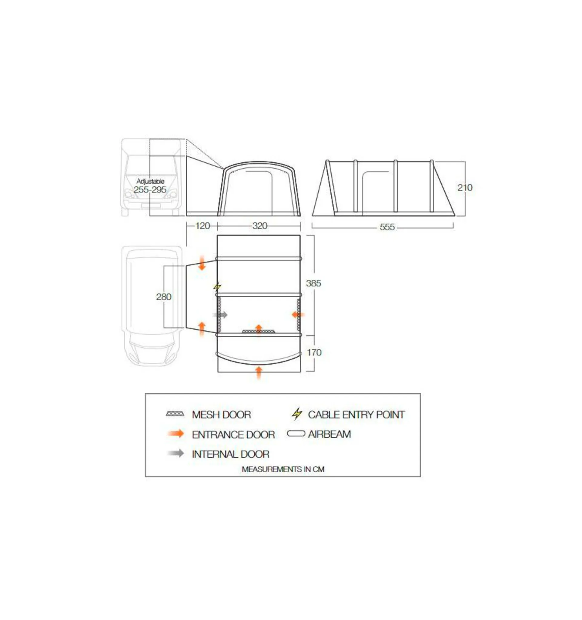 Vango Aufblasbares Busvorzelt Galli III Air Tall