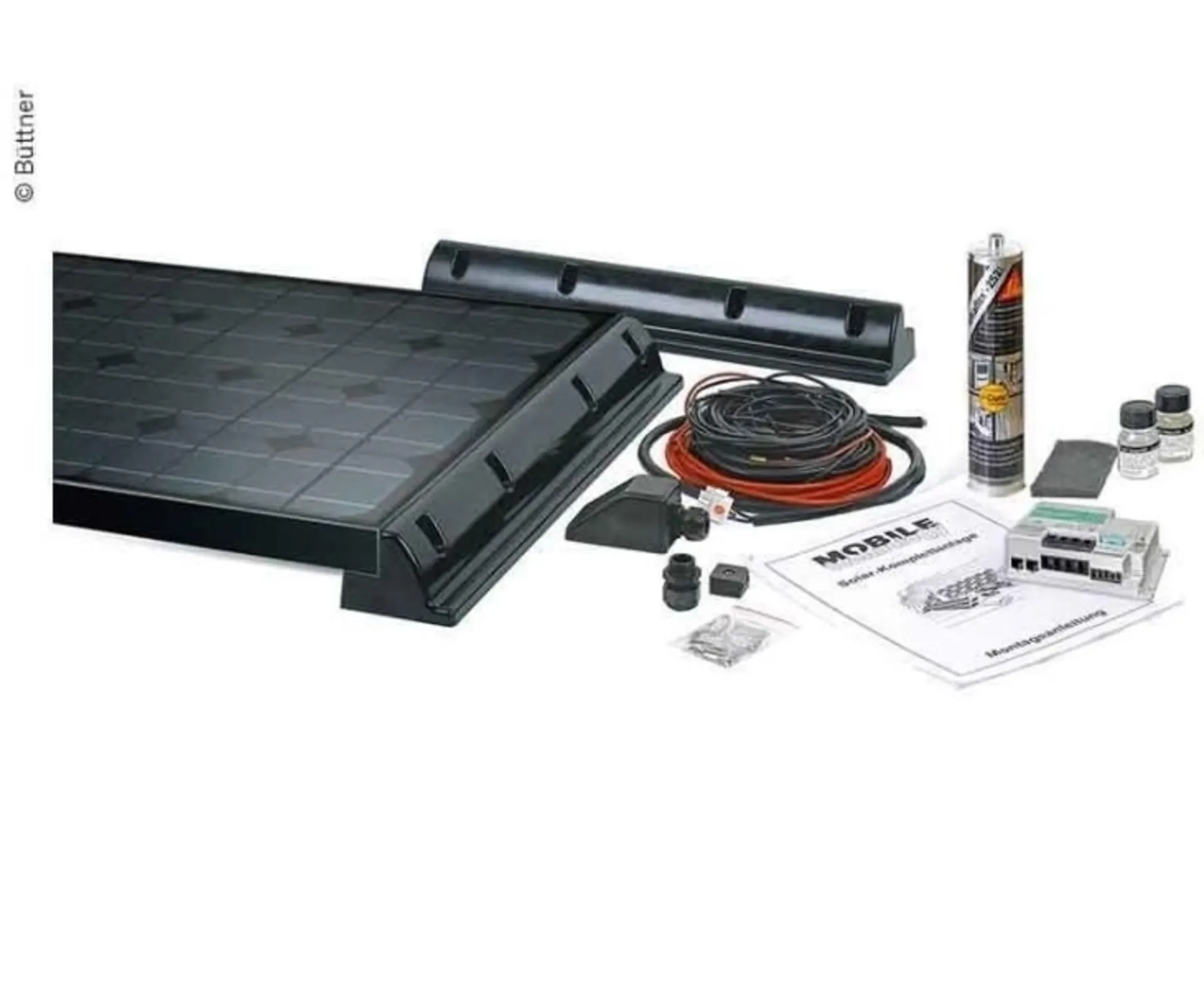 Büttner Elektronik MT SM 75 MC Slim Solar-Panel Black Line 75 W