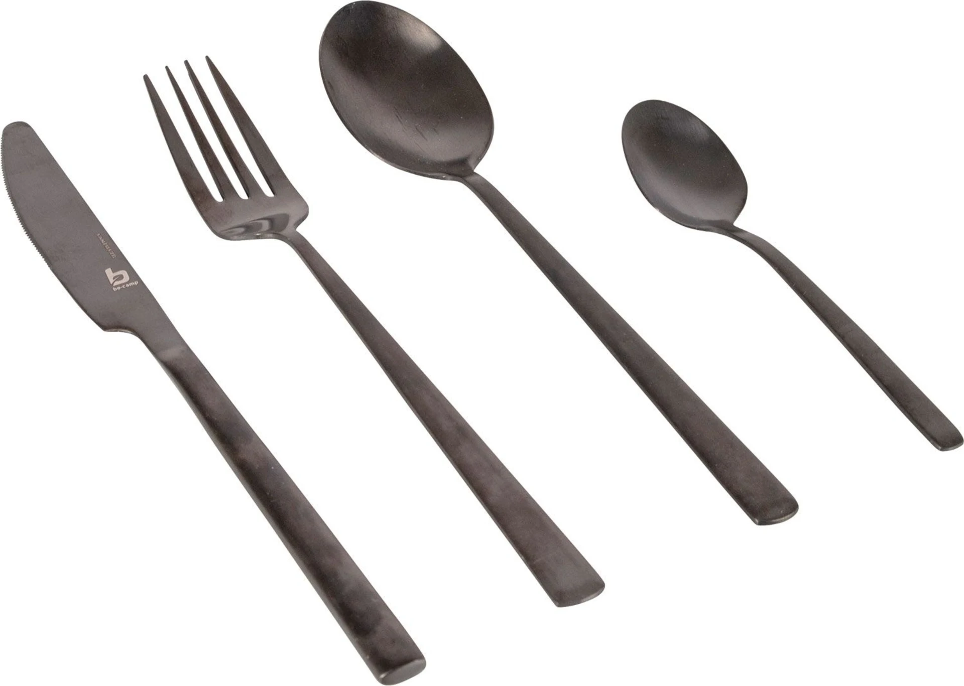 Bo-Camp Industrial Edelstahl Besteckset 16-tlg. Schwarz