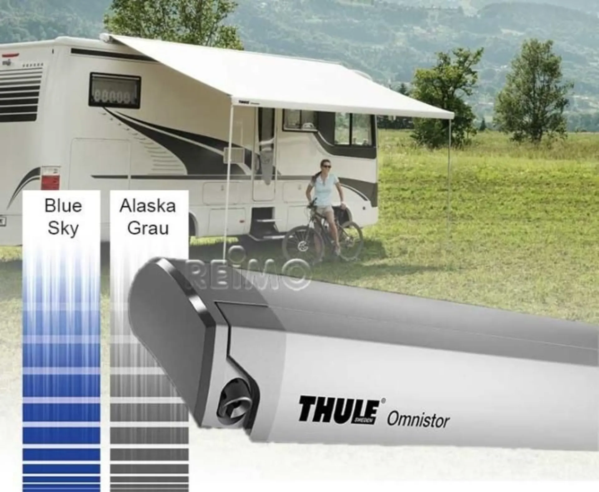 Thule Omnistor Markise 9200 Mystic Grey, 5m Auszug