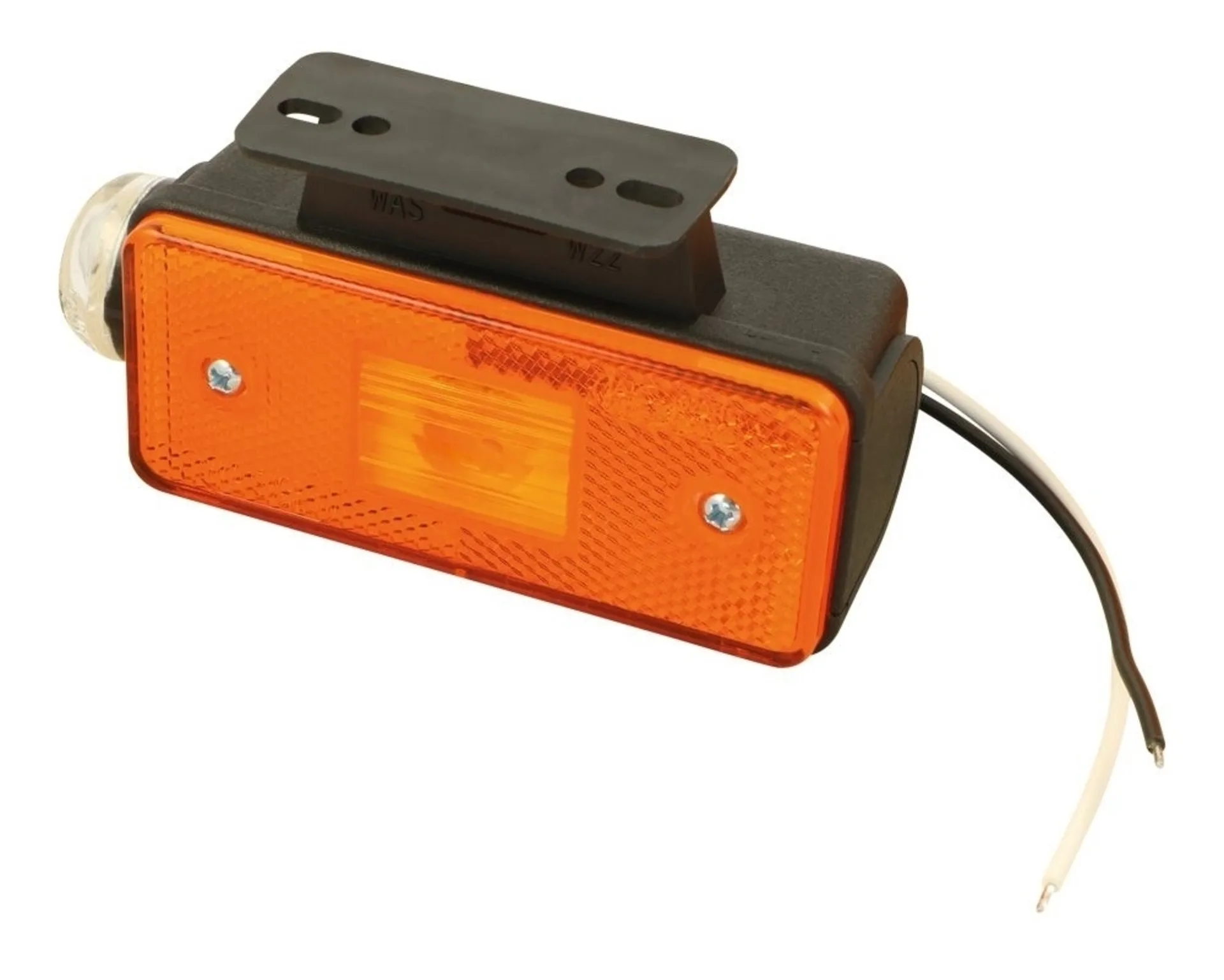 WAS - LED-Seitenmark.-und Positionsleu. weiss 136x99x55mm, IP68, links 12V
