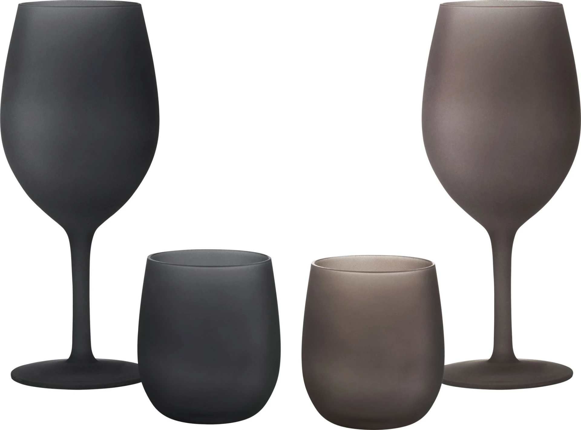 Brunner Set Wassergläser 2 Stück je 35 cl Blacksatin