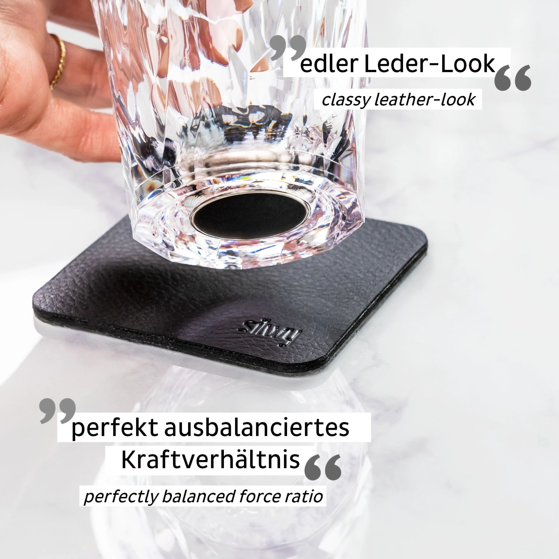 silwy® Verres en plastique magnétiques TUMBLER (set de 2) Hightech
