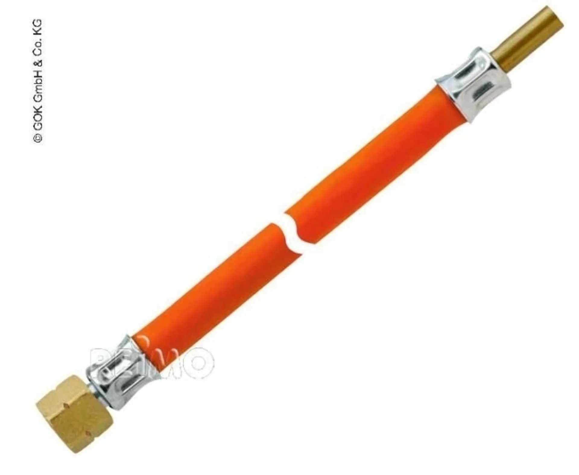 Marine Gasschlauch 40cm, 8mm Rohrstutzen