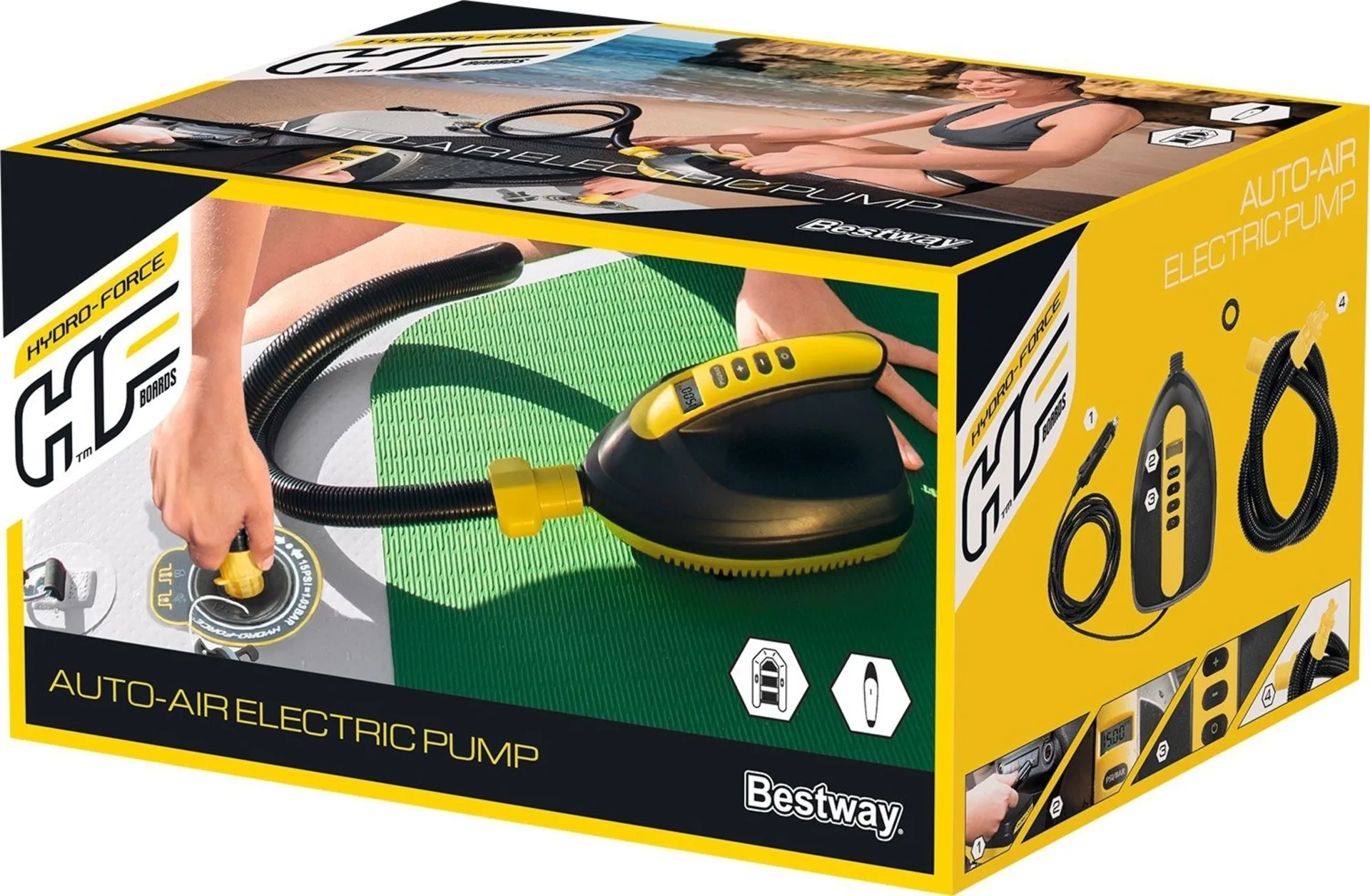 Bestway Hydro-Force elektronische Hochdruck-Luftpumpe 12 V / 110 W