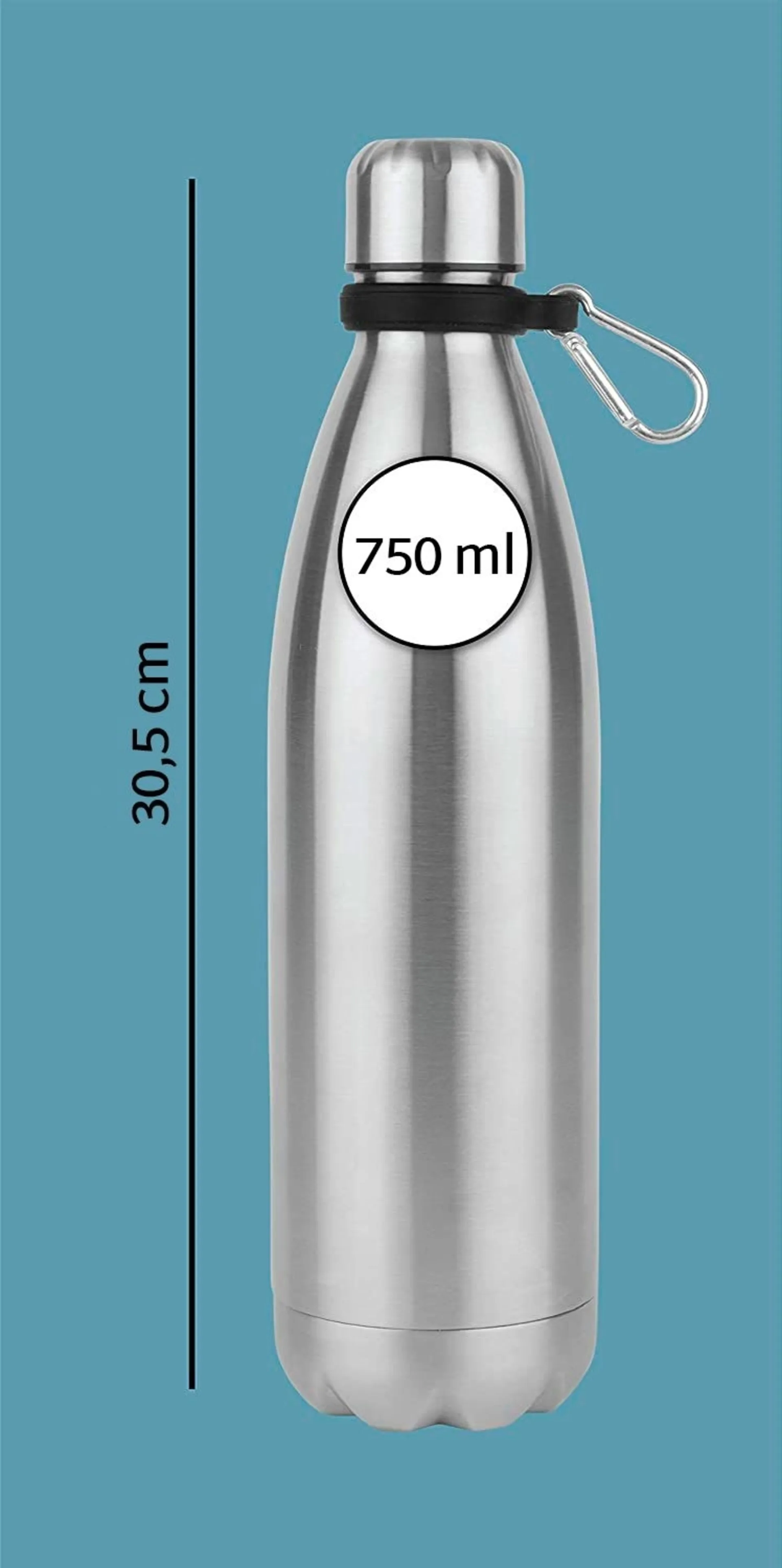 kh-Security Hidden Safe (modèle : bouteille en acier inoxydable) Argent kh-Security Hidden Safe (modèle : bouteille en acier inoxydable) Argent