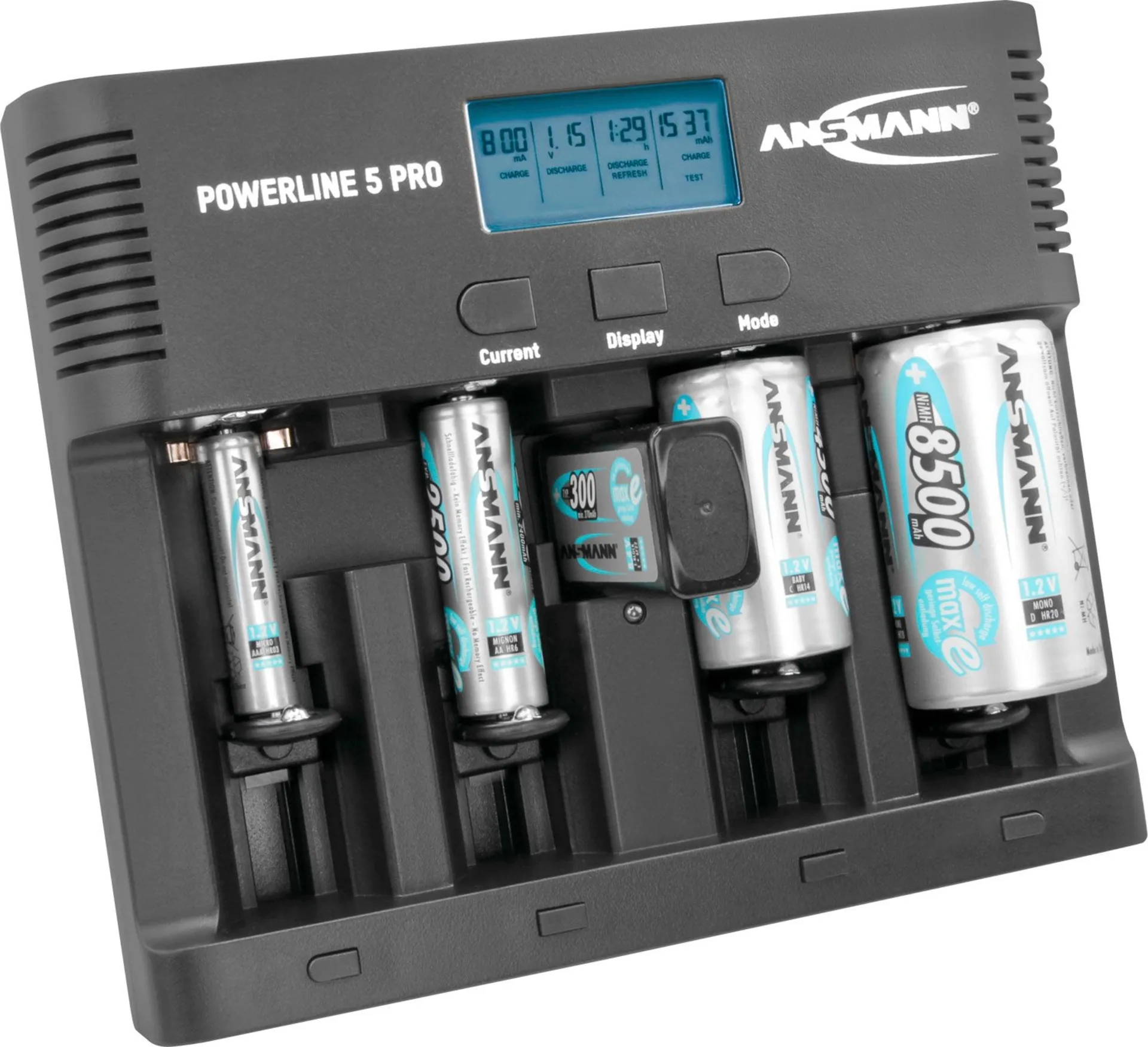 Ansmann Powerline 5 Pro Chargeur de piles rechargeables