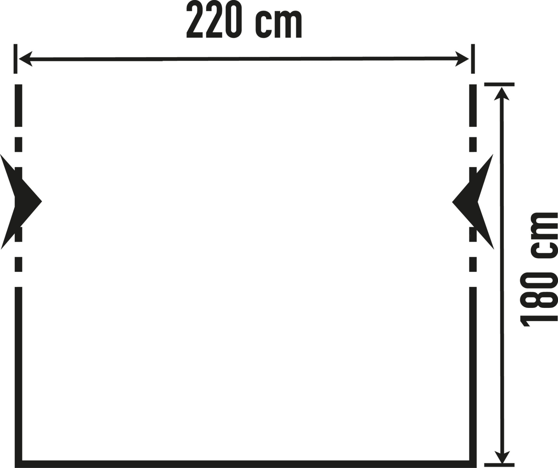 DWT Cortina II Ganzjahresvorzelt Grau 220 x 180 cm