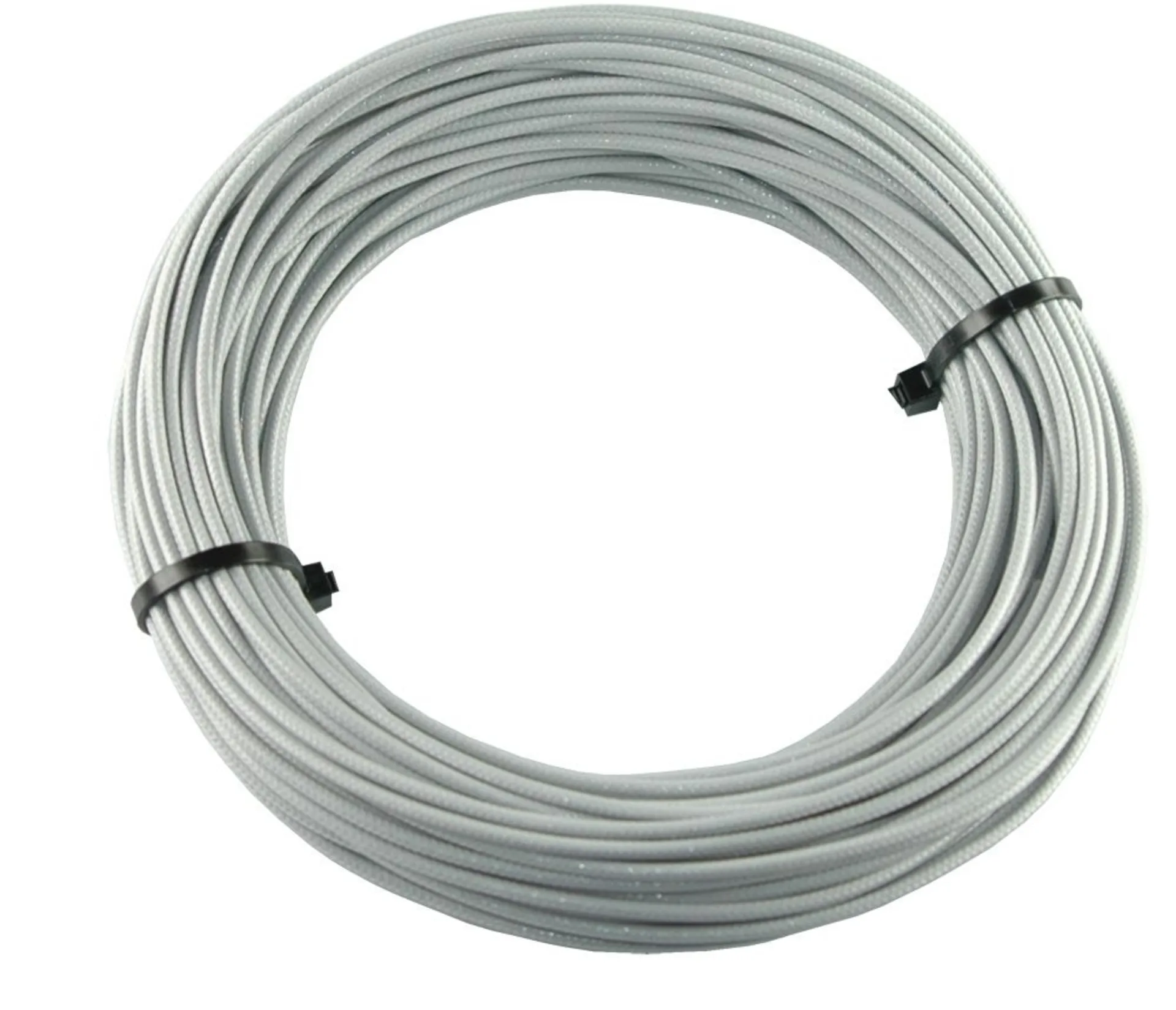 Câbles tressés en textile 1.5mm2 gris