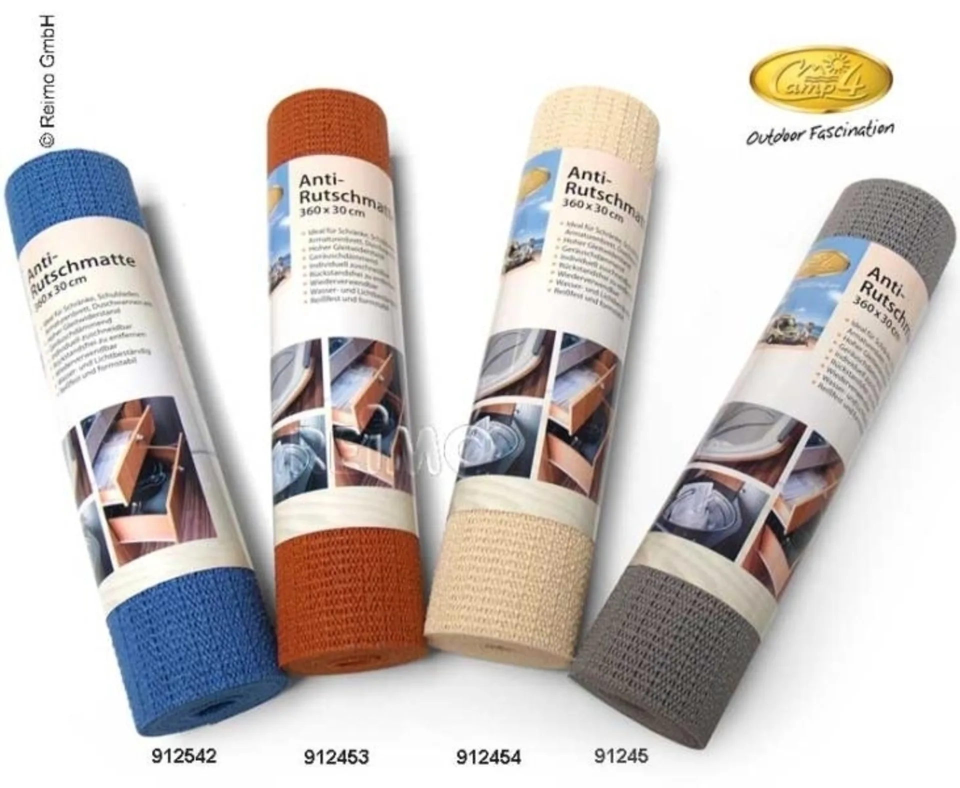 Tapis antidérapant 30x360cm en beige pour une utilisation polyvalente de Camp4
