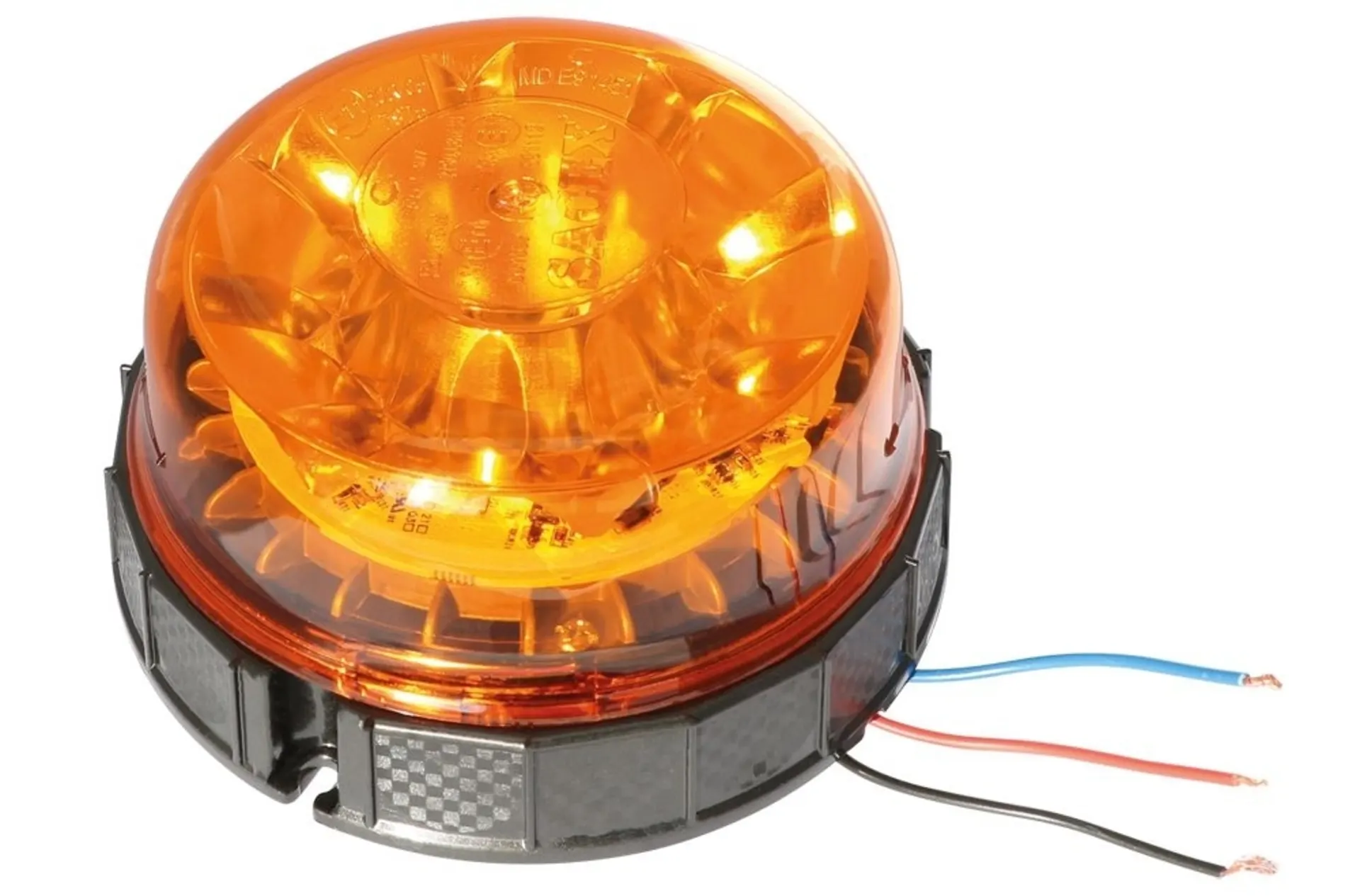Feu clignotant et gyrophare à LED Pegasus jaune, 12/24 V