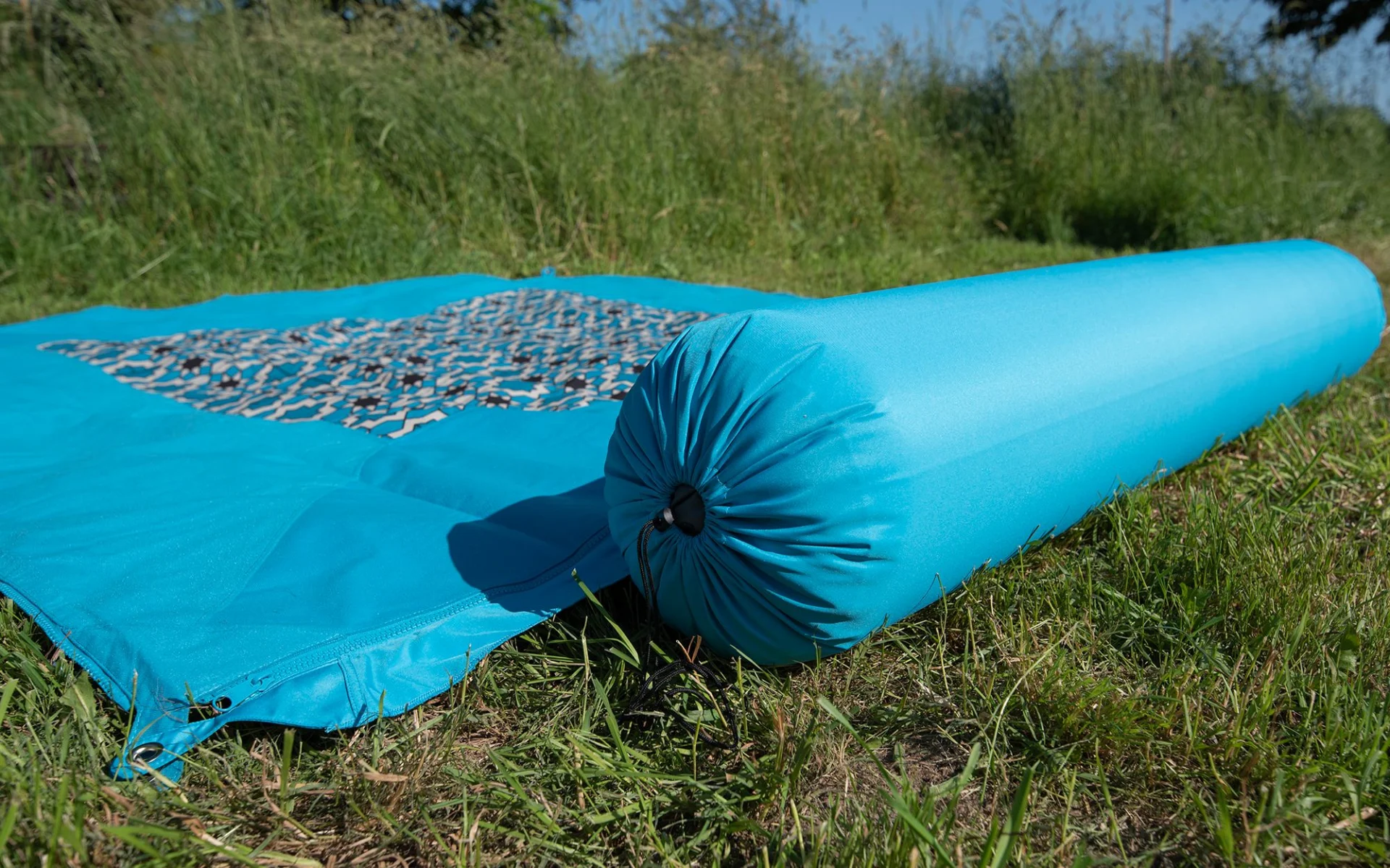 Bent rouleau de coussins Zip-XL Lounger turquoise
