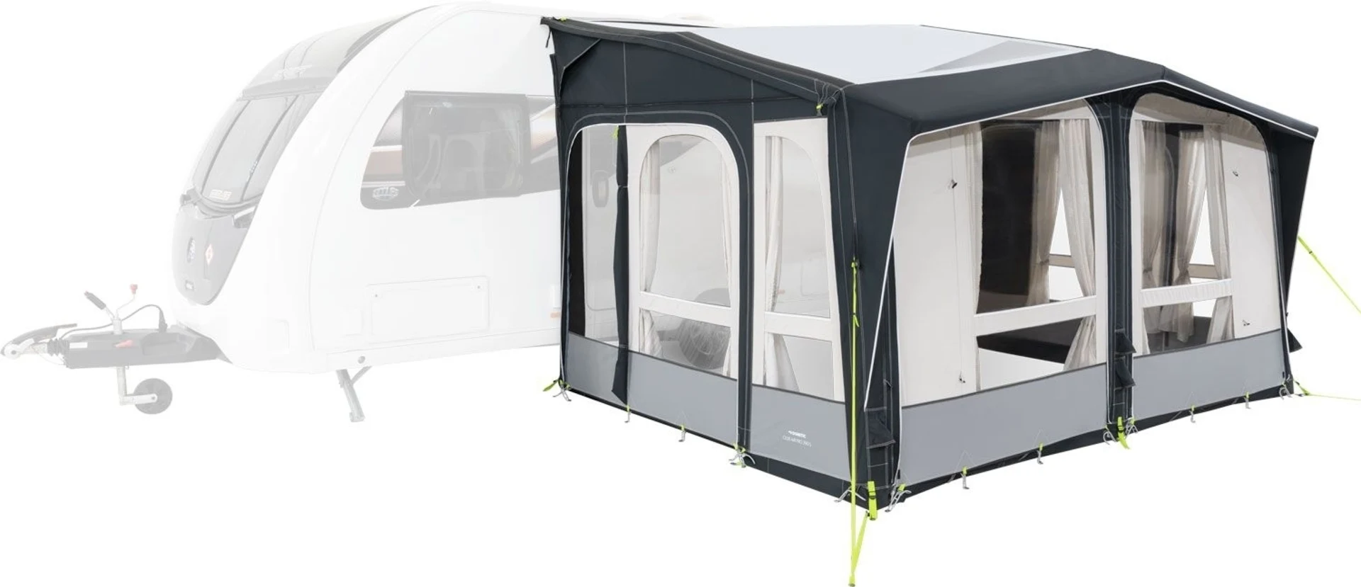 Dometic Club AIR Pro 390 L Aufblasbares statisches Vorzelt Breite 3,9 m Anbauhöhe 295 - 325 cm