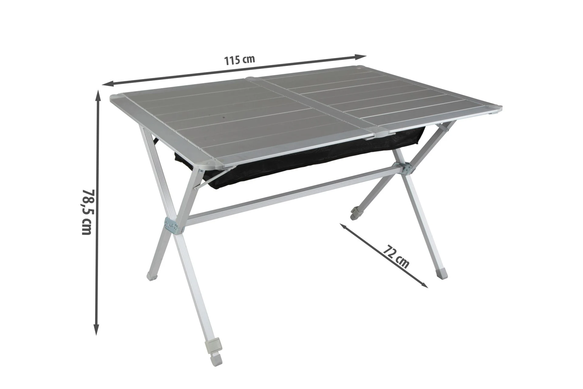 Berger Nera Table roulante en aluminium 115 x 78,5 cm