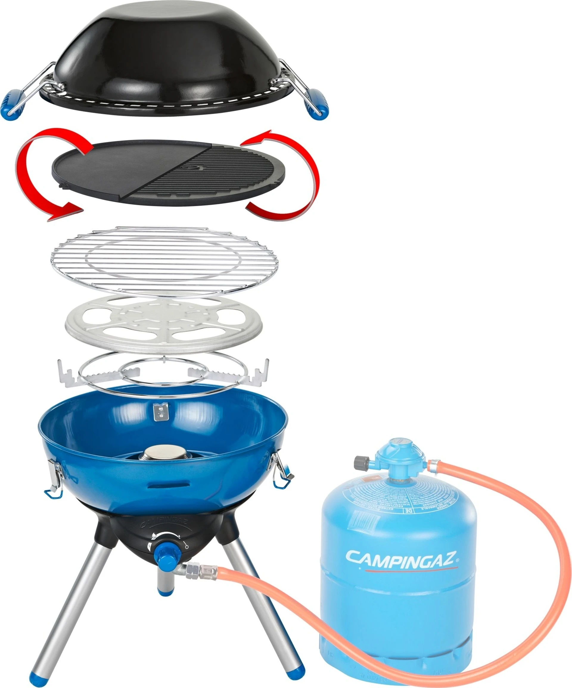 Campingaz 400 Party Gasgrill mit Gasflasche betrieben Campingaz 400 Party Gasgrill mit Gasflasche betrieben
