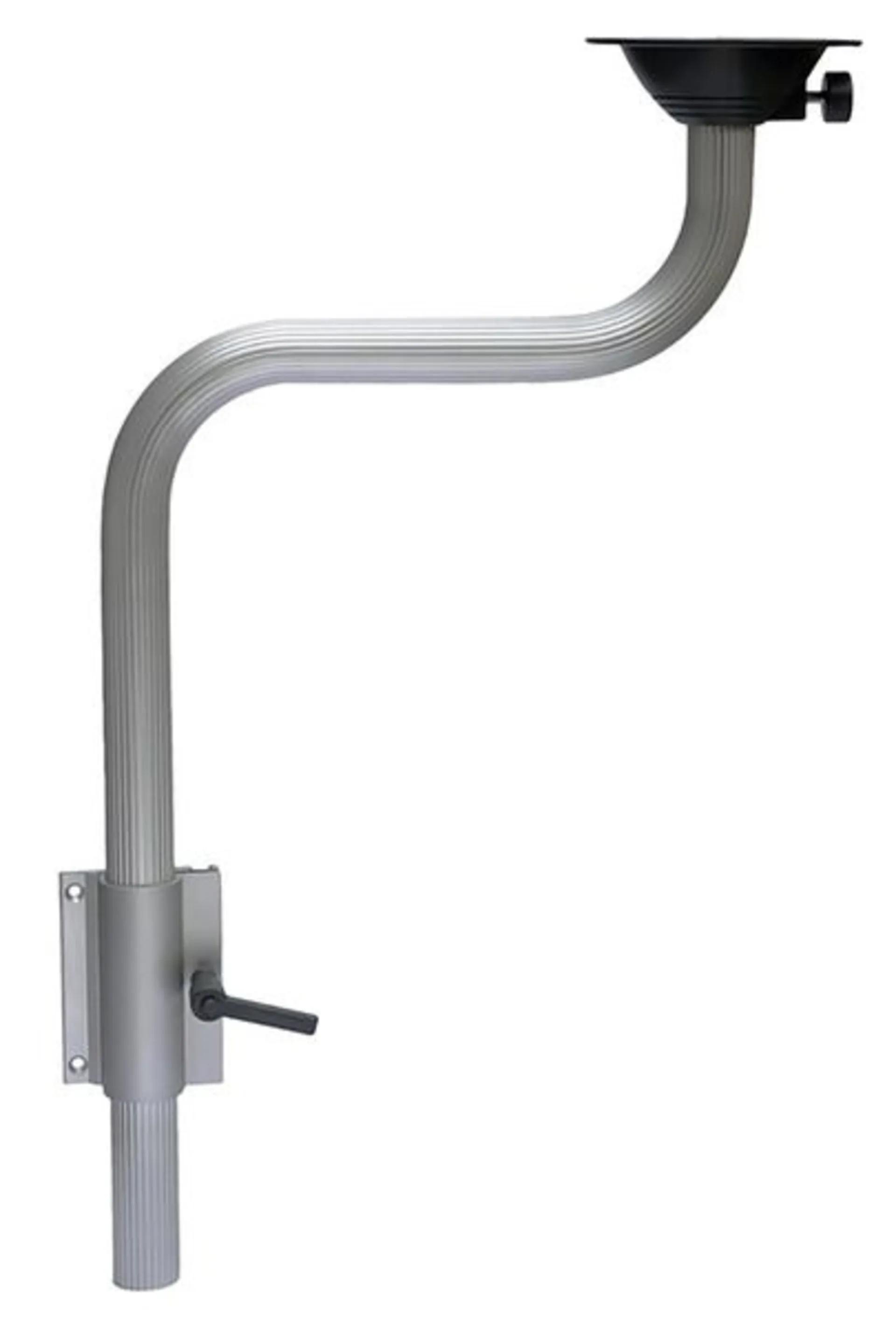 Piètement de table pivotant en aluminium de 74 cm de hauteur et plateau rond de 160 mm