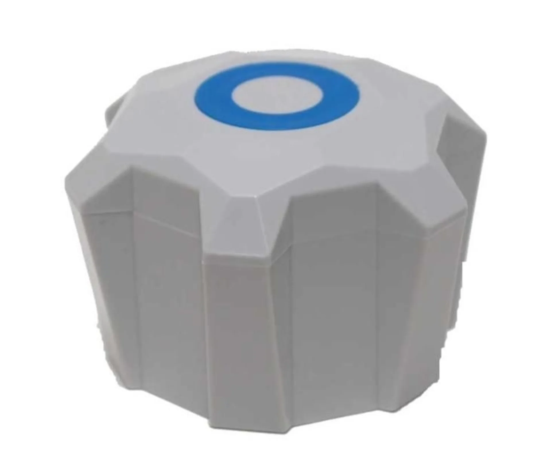 Robinet d'arrêt moderne en gris avec bouton rotatif (Ø 47 mm)
