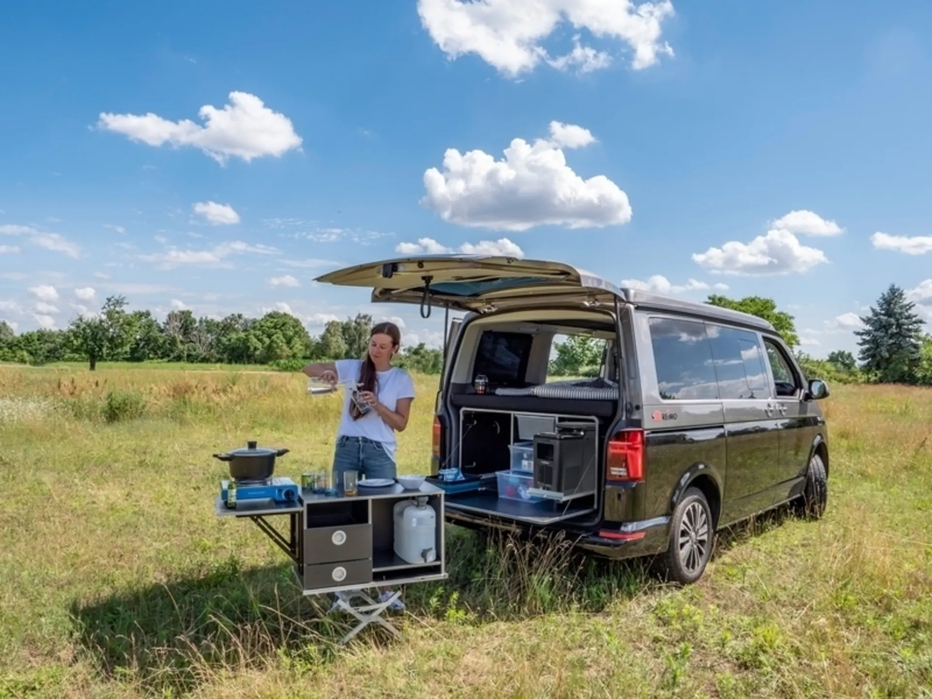 CampingBox flexible pour VW T6.1/T6/T5 - Empattement long et court, break et caravelle