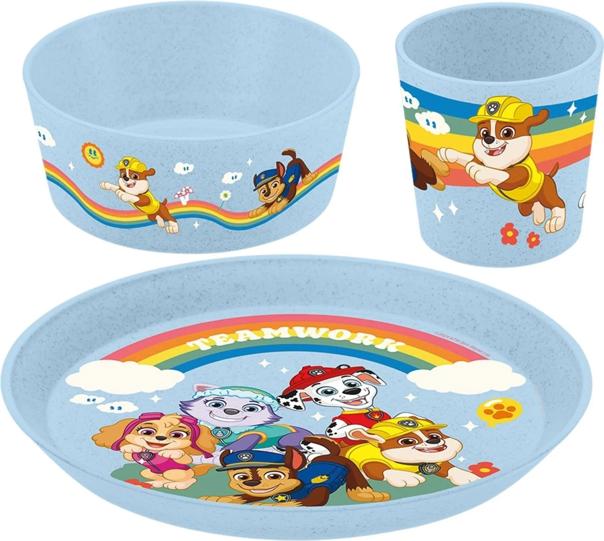 Koziol Connect Paw Patrol Geschirr-Set 3-tlg. organic sky blue