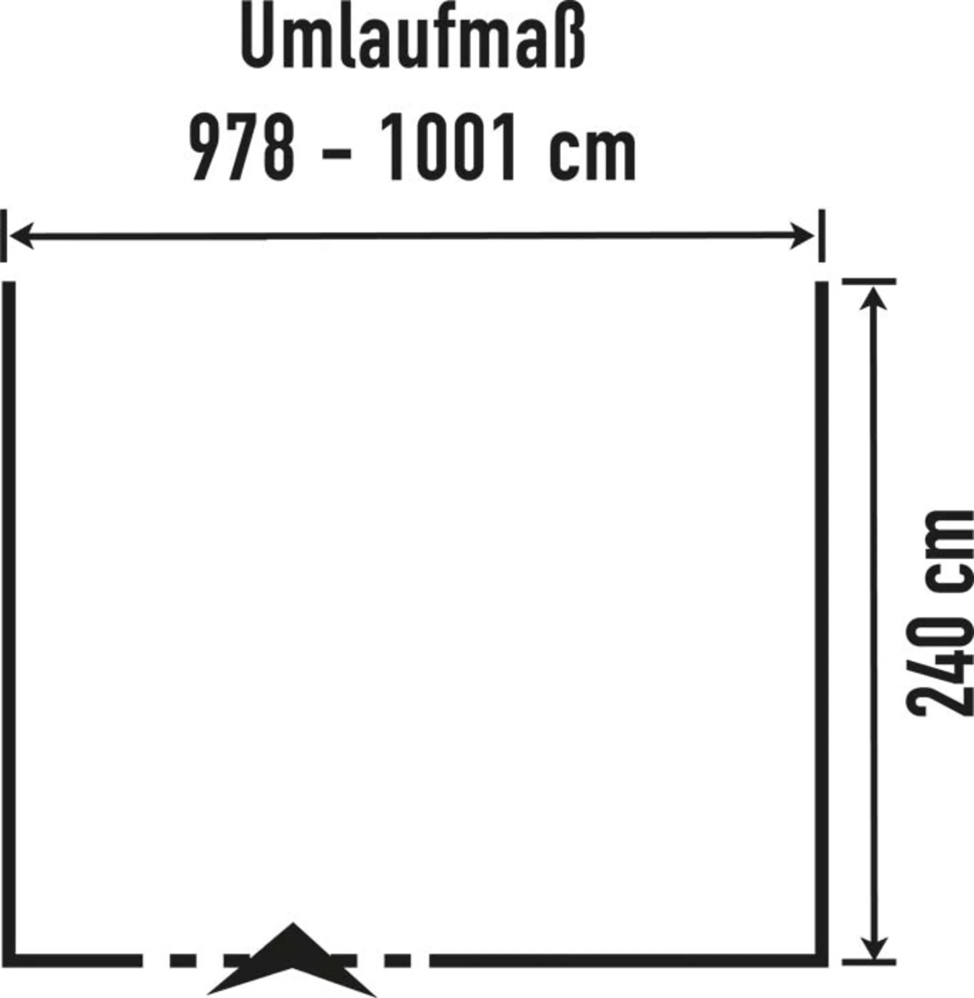 Brand Tarifa Auvent toutes saisons 240 cm / 978 - 1001 cm