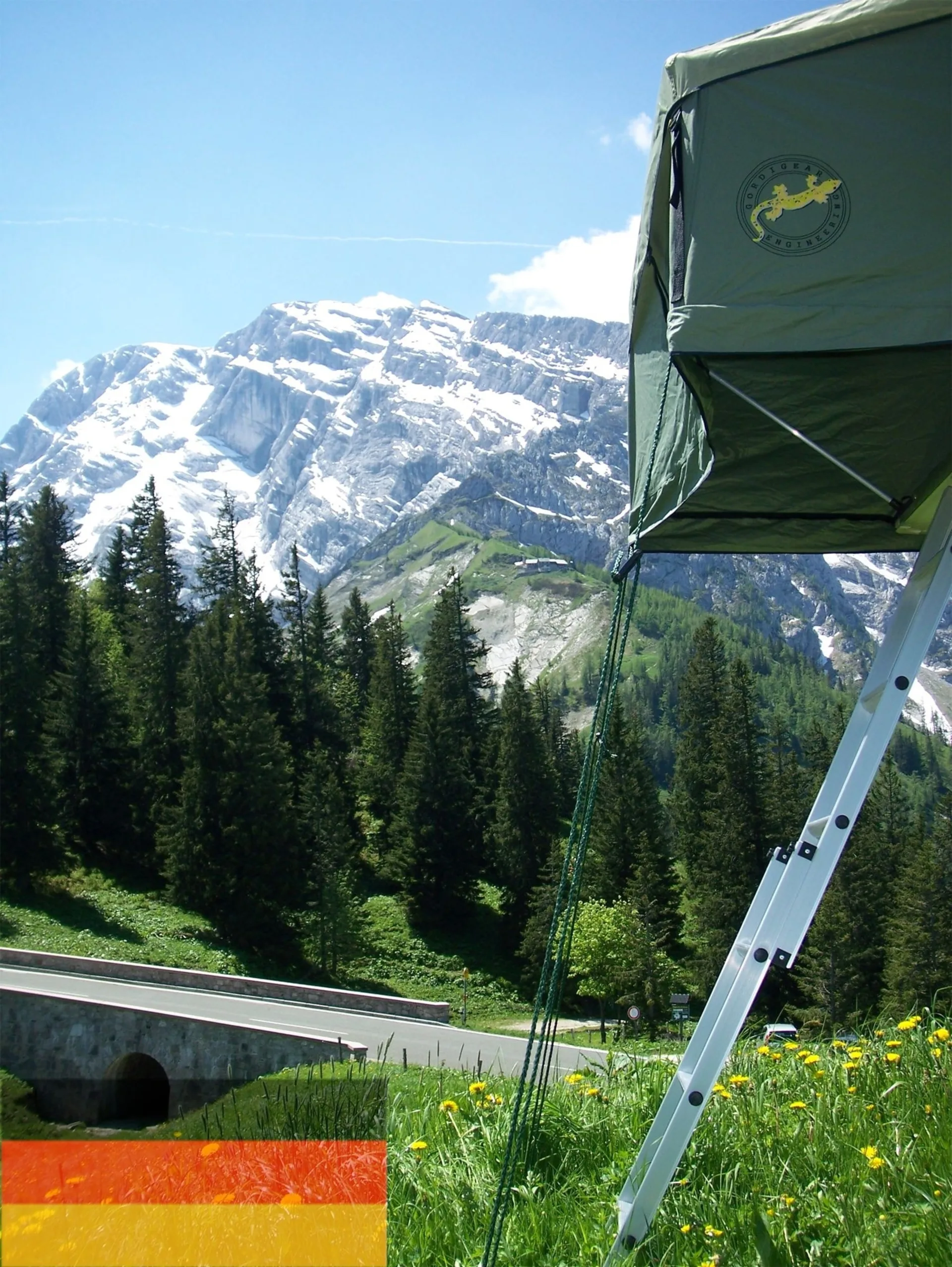 Tente de toit Gordigear Tanami Plus verte, 180 cm de largeur