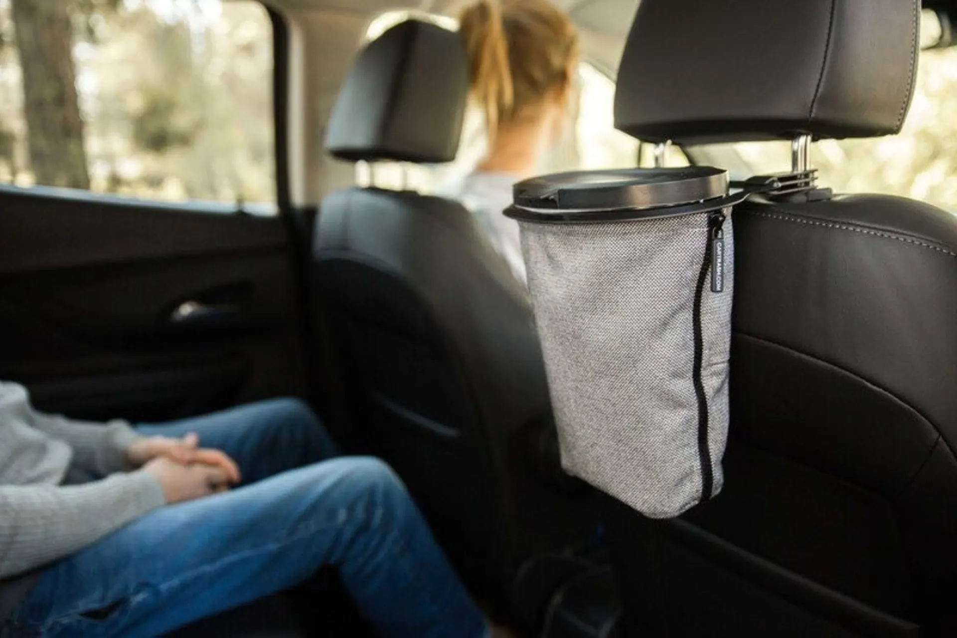 Flextrash 3 Liter Mülleimer aus recycelten PET Flaschen, waschbar in grau