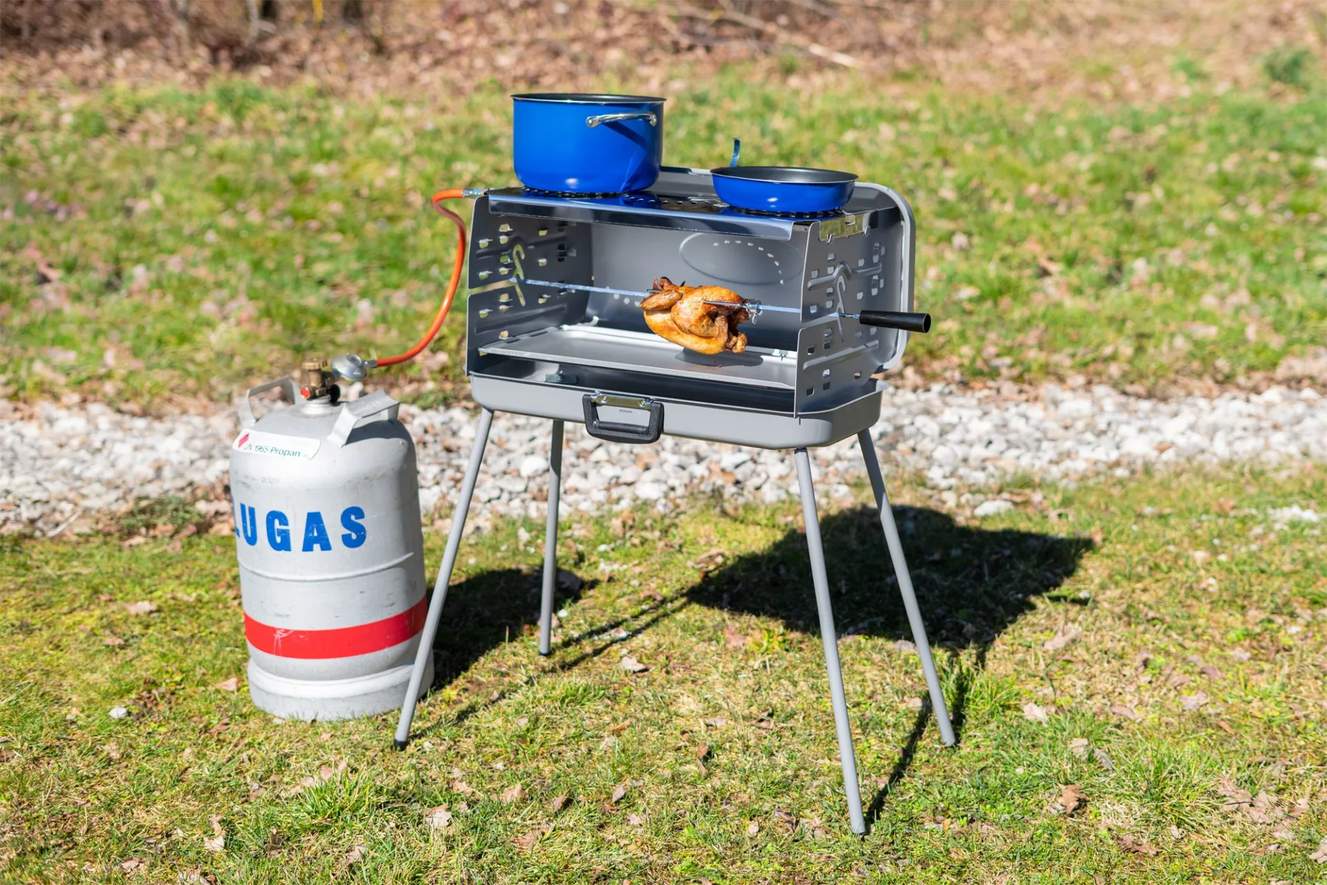 Berger Barbecue à gaz portable 3 feux 50 mbar Berger Barbecue à gaz portable 3 feux 50 mbar