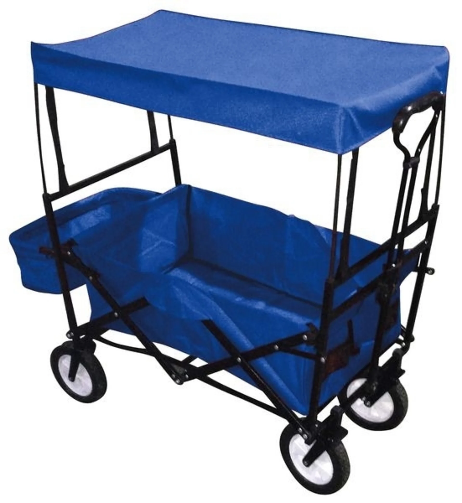 Faltbarer Strandbuggy mit Sonnen- und Regendach und viel Zubehör